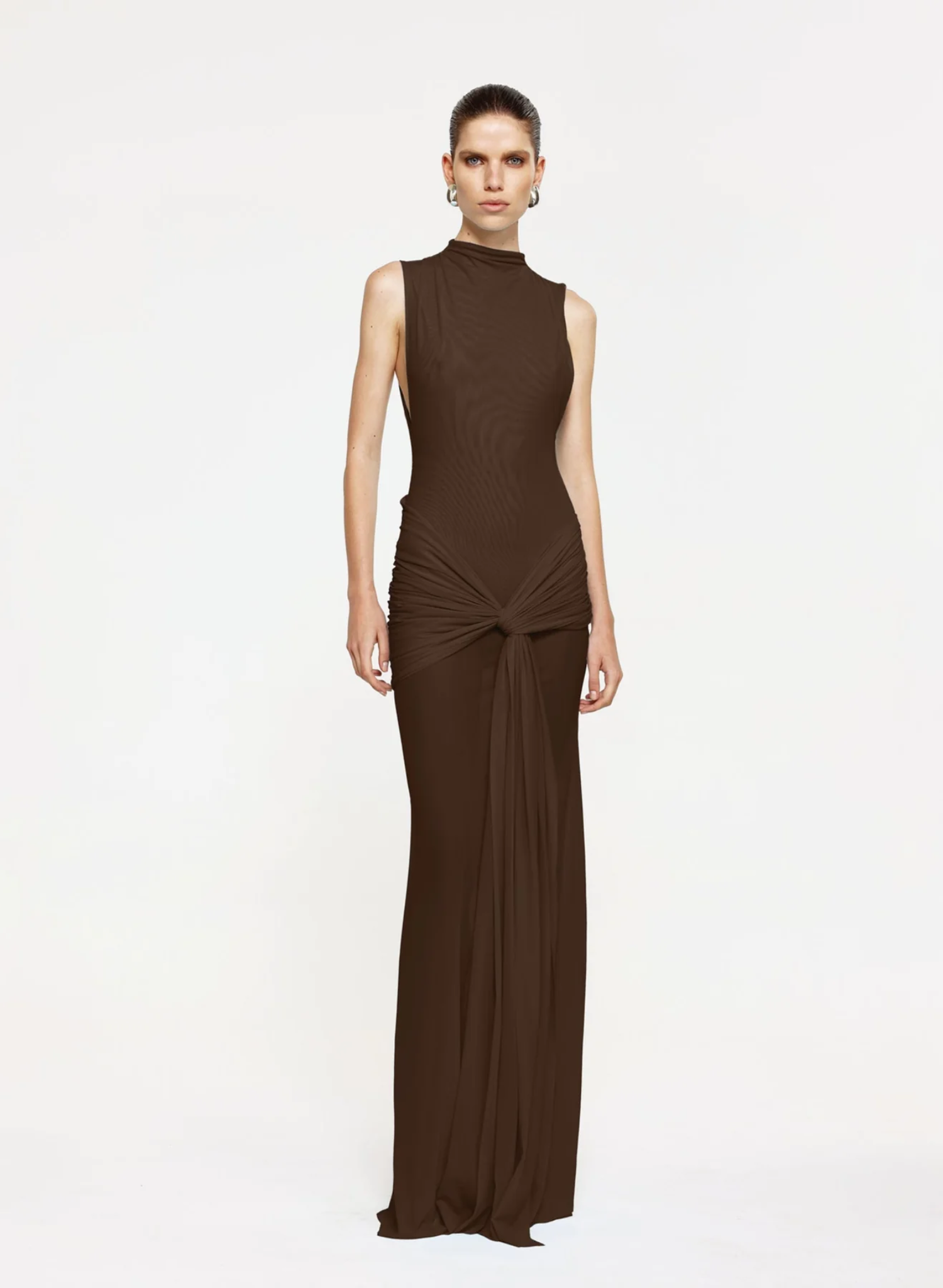 Roza Maxi Dress - Chocolate