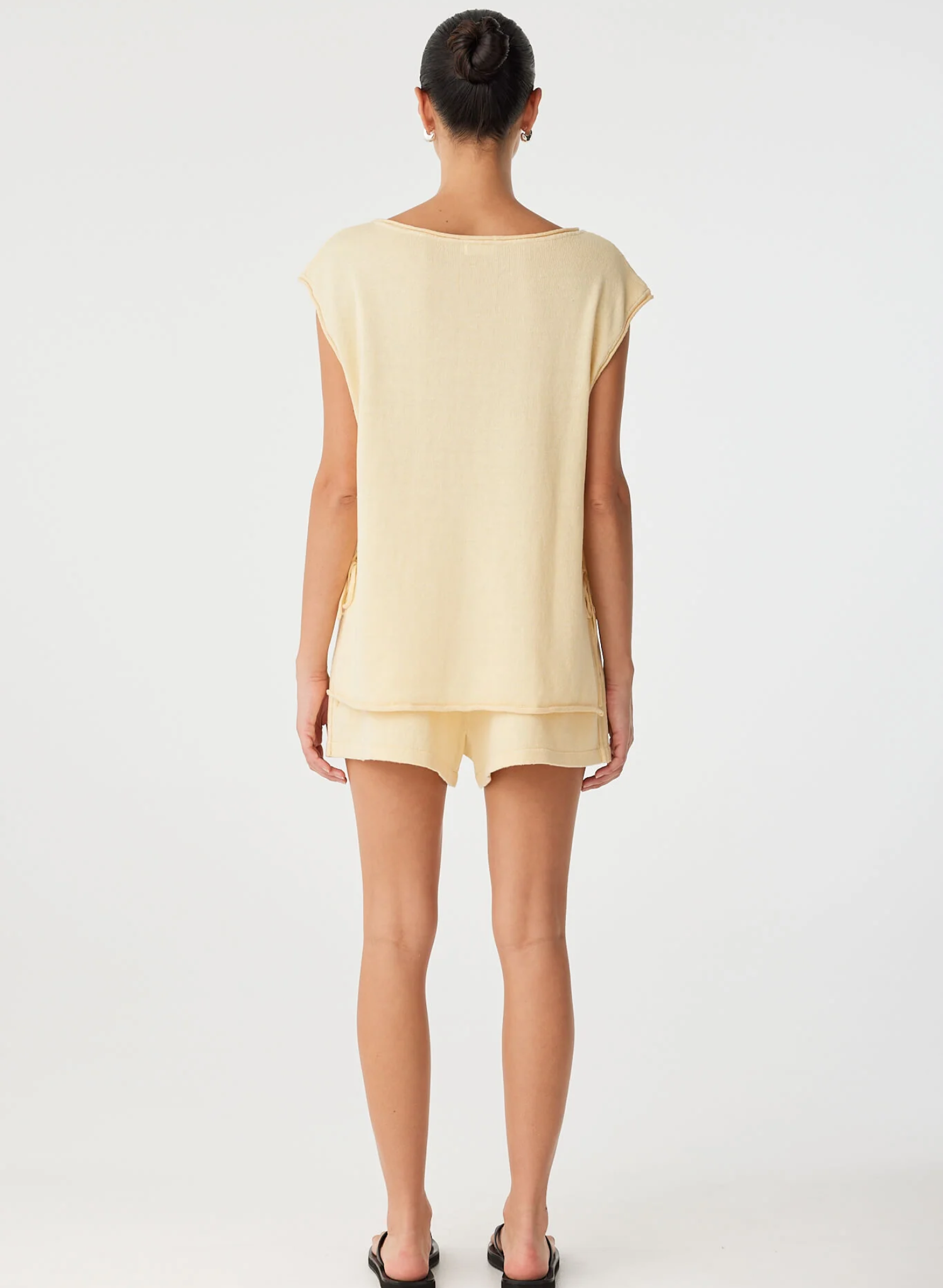 Poppy Side Tie Top - Butter