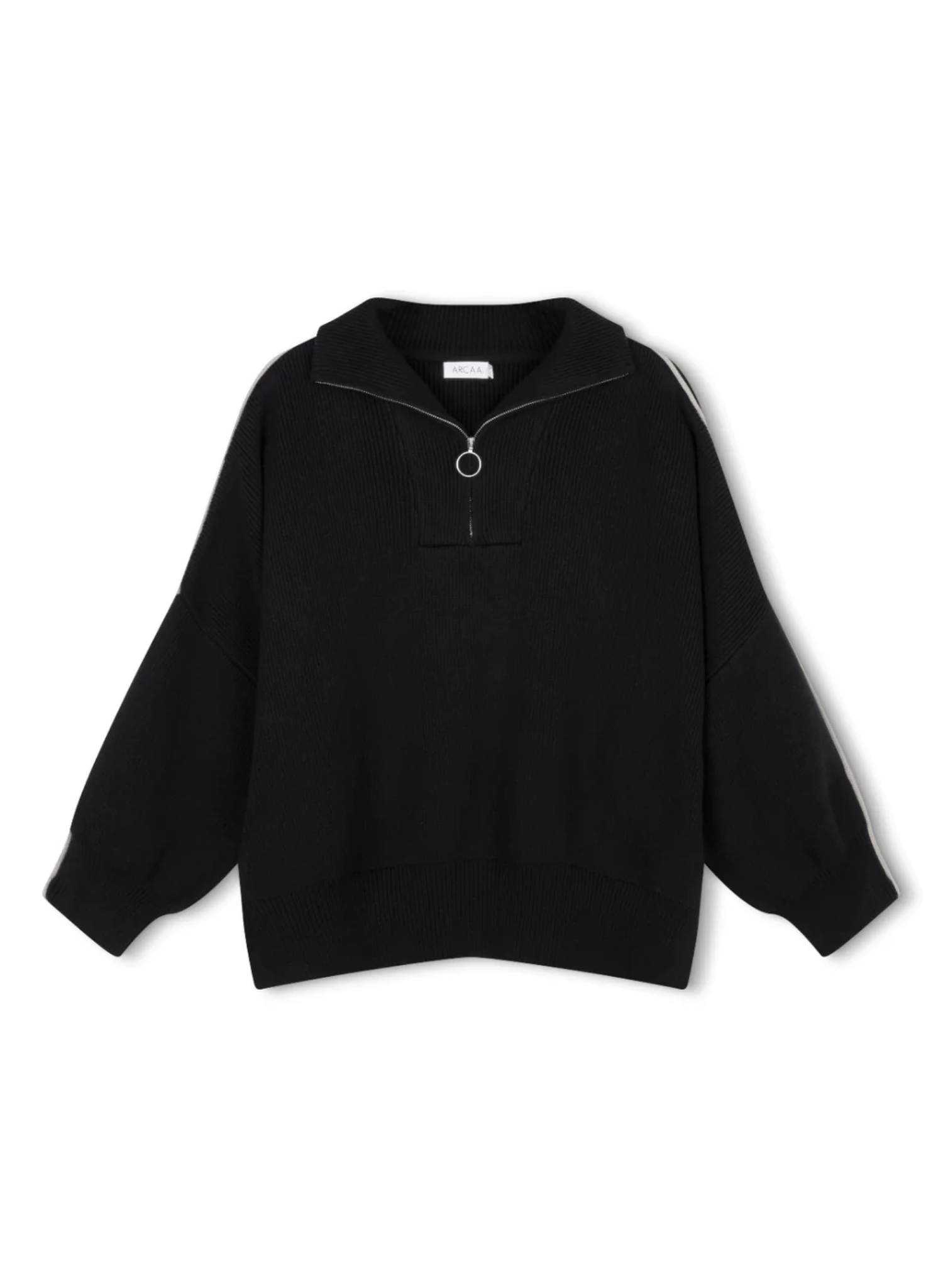 Milan Sweater - Black/Taupe