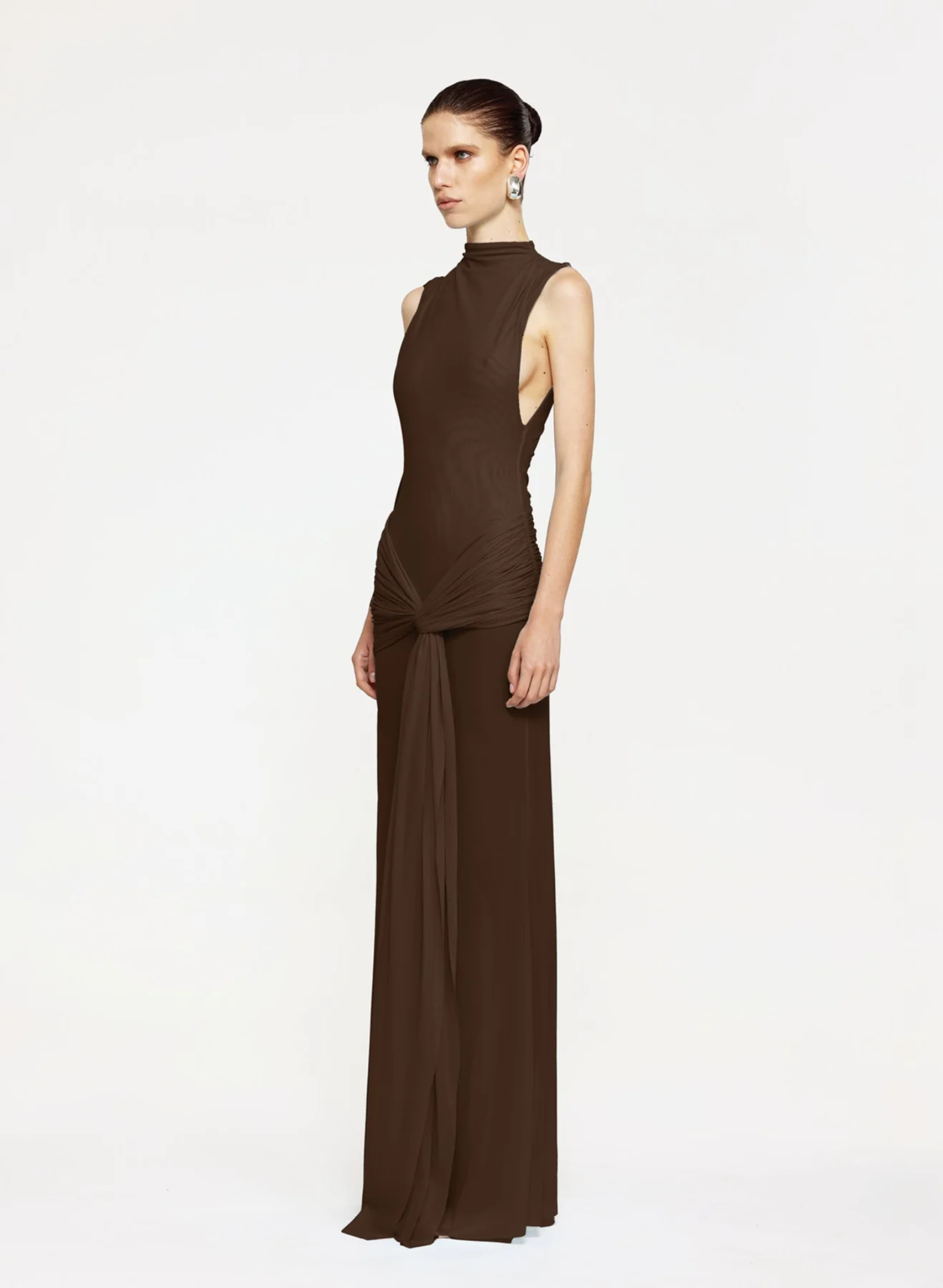 Roza Maxi Dress - Chocolate
