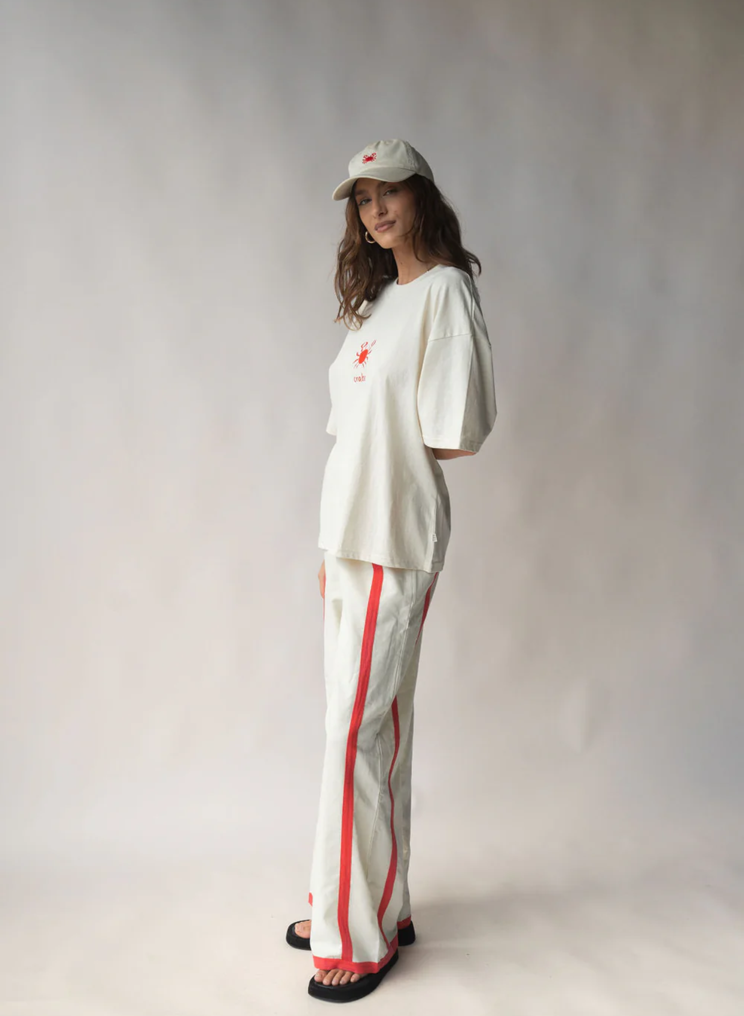 Del Mar Pant in Lobster Red