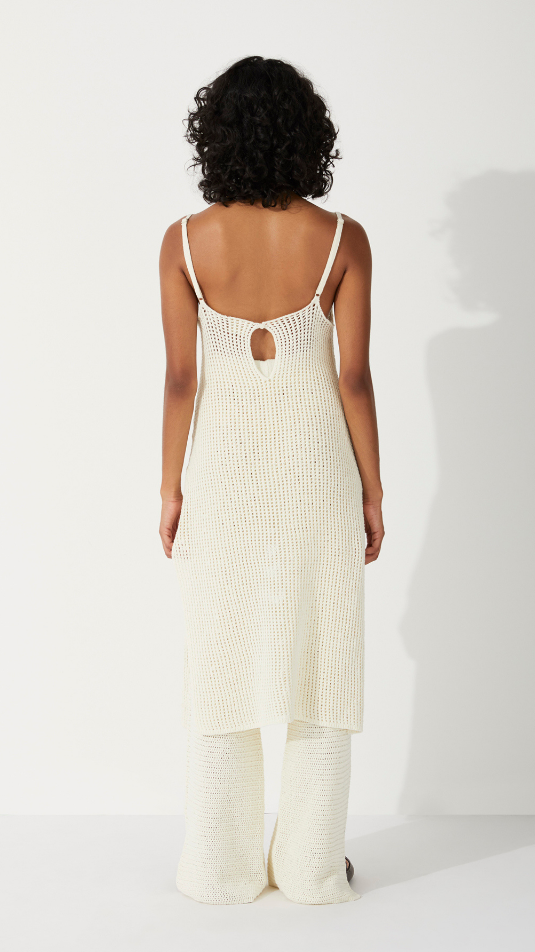 Milk Cotton Crochet Dress