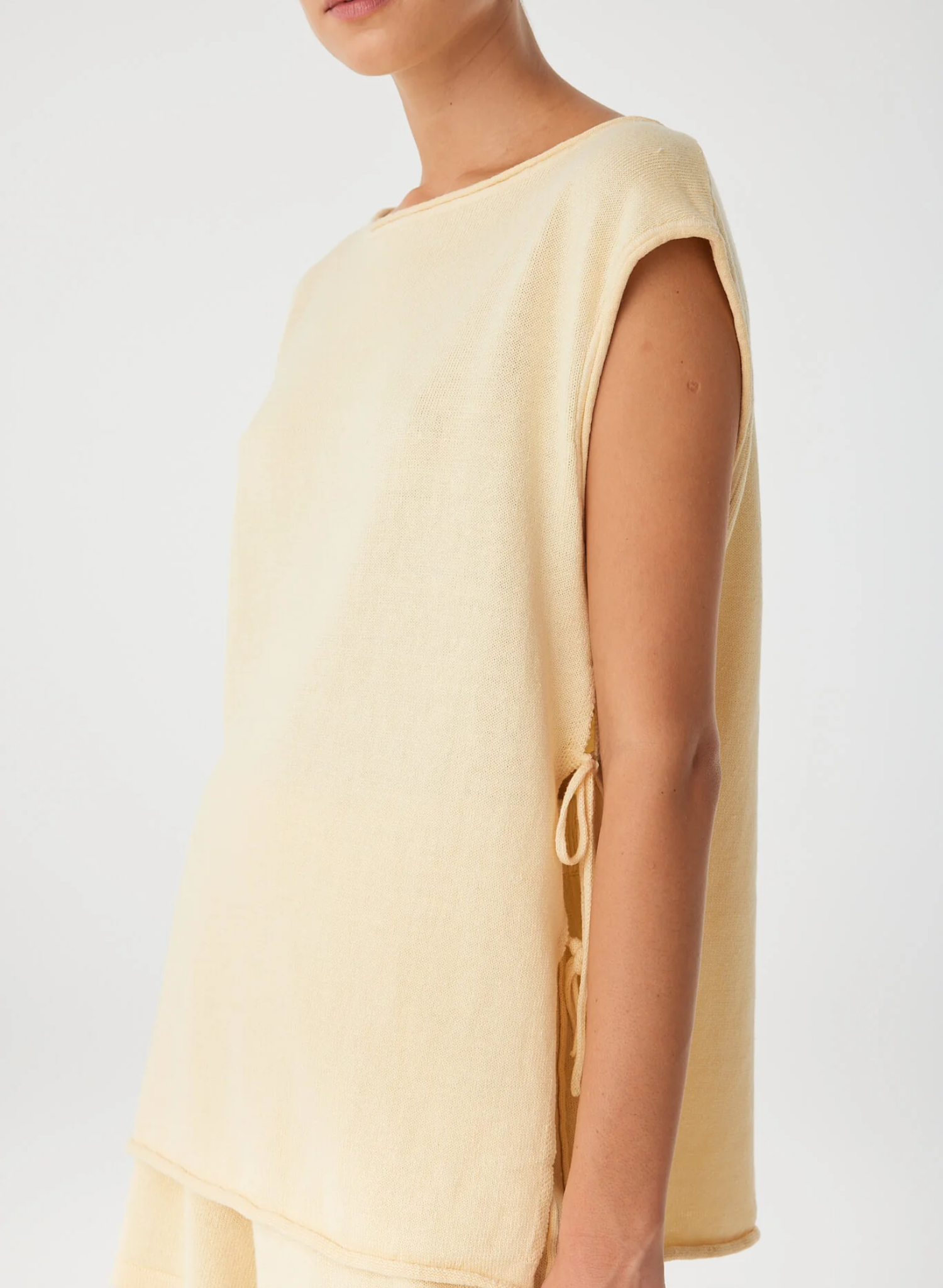 Poppy Side Tie Top - Butter
