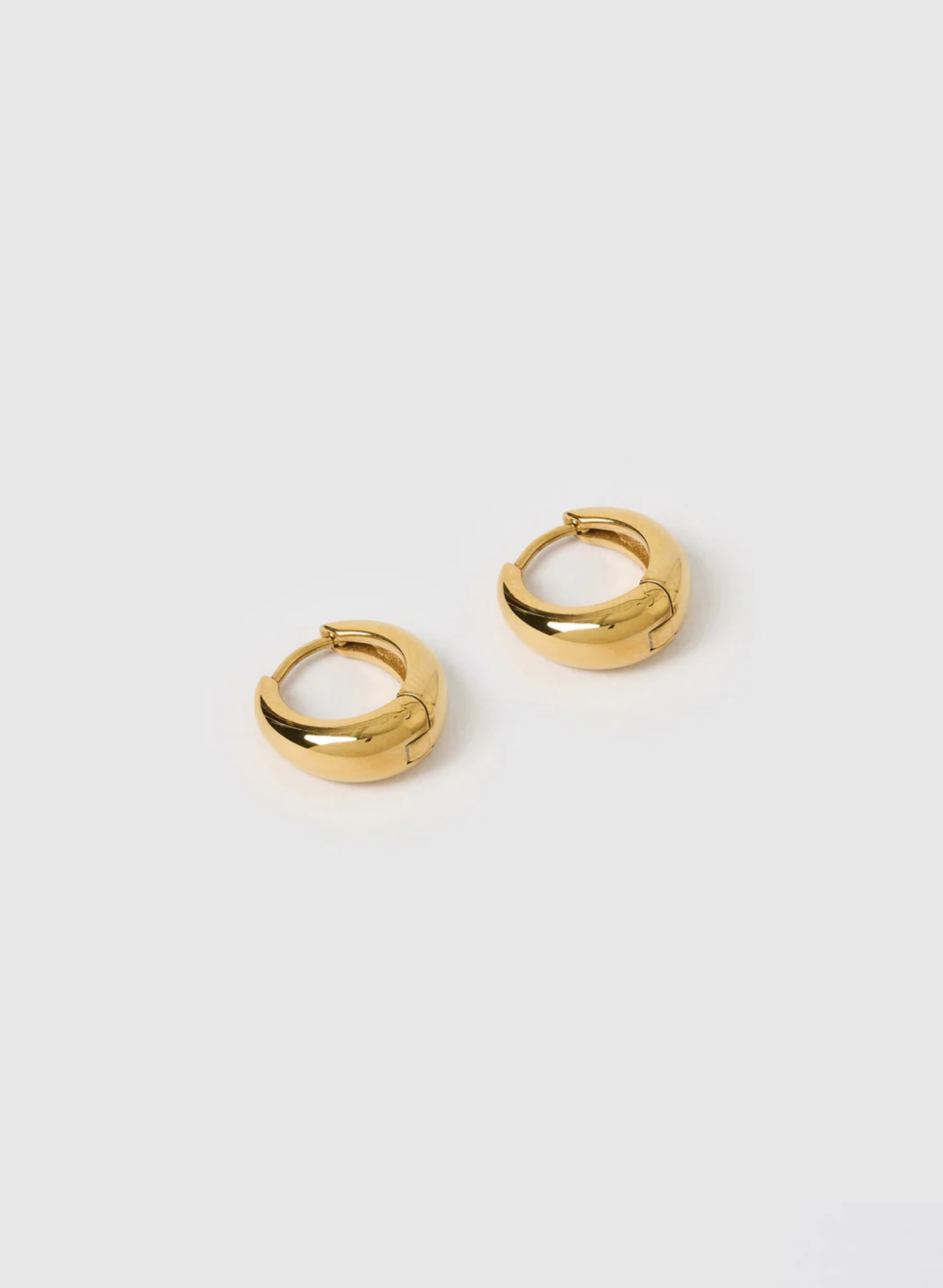 Max Gold Earrings - Midi