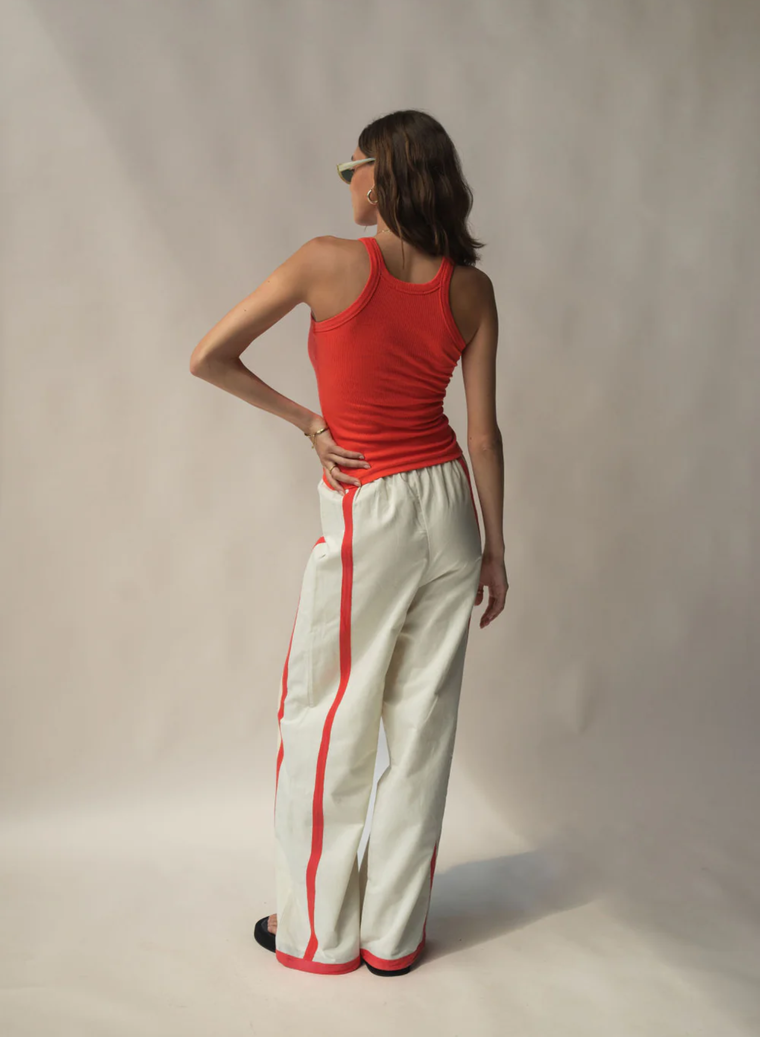 Del Mar Pant in Lobster Red