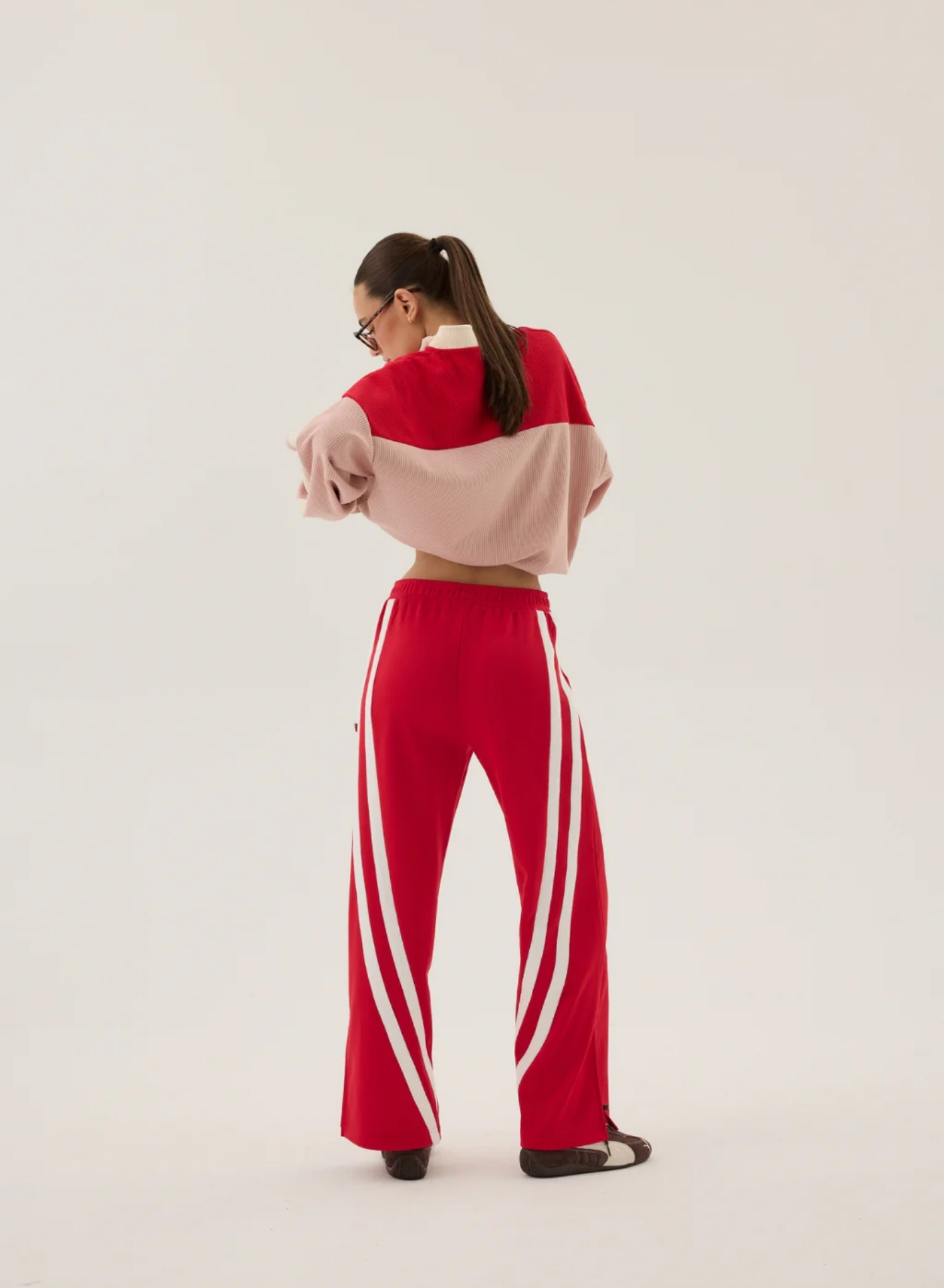 1996 Trackside Pant in Poppy Red