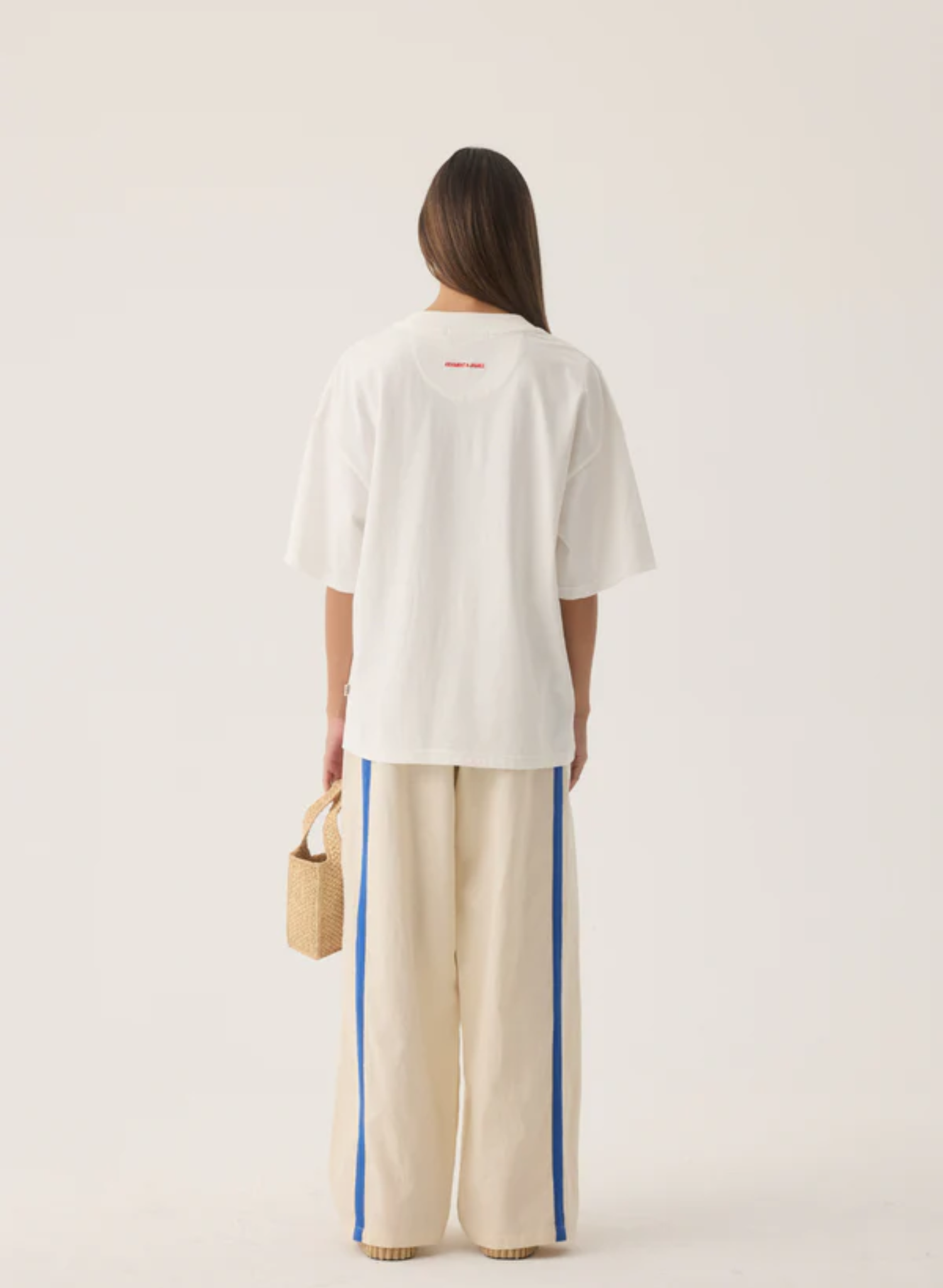 Tropiques Oversized Tee in Warm White