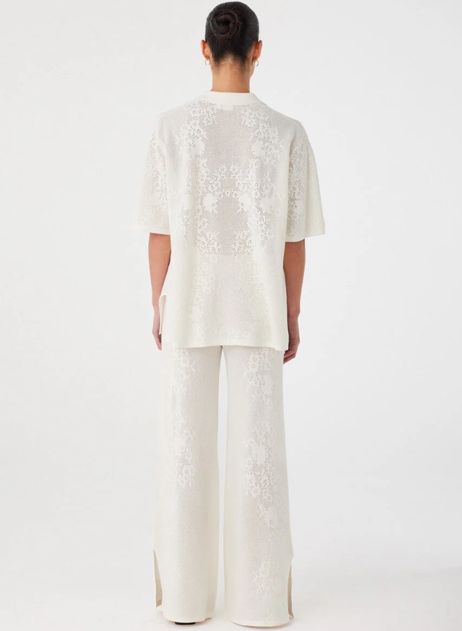 Aster Crochet Shirt - Cream