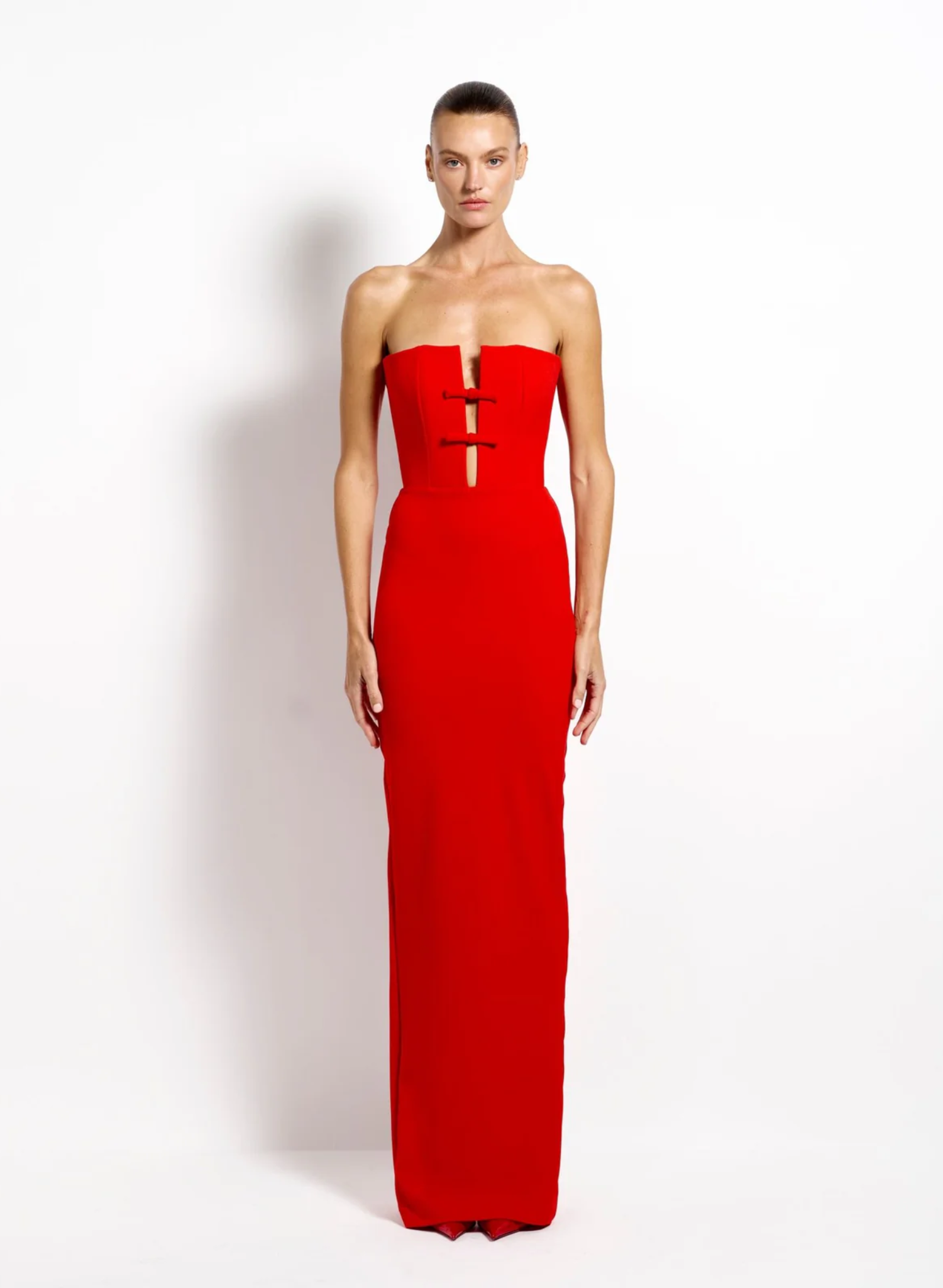 Addison Gown - Cherry Red