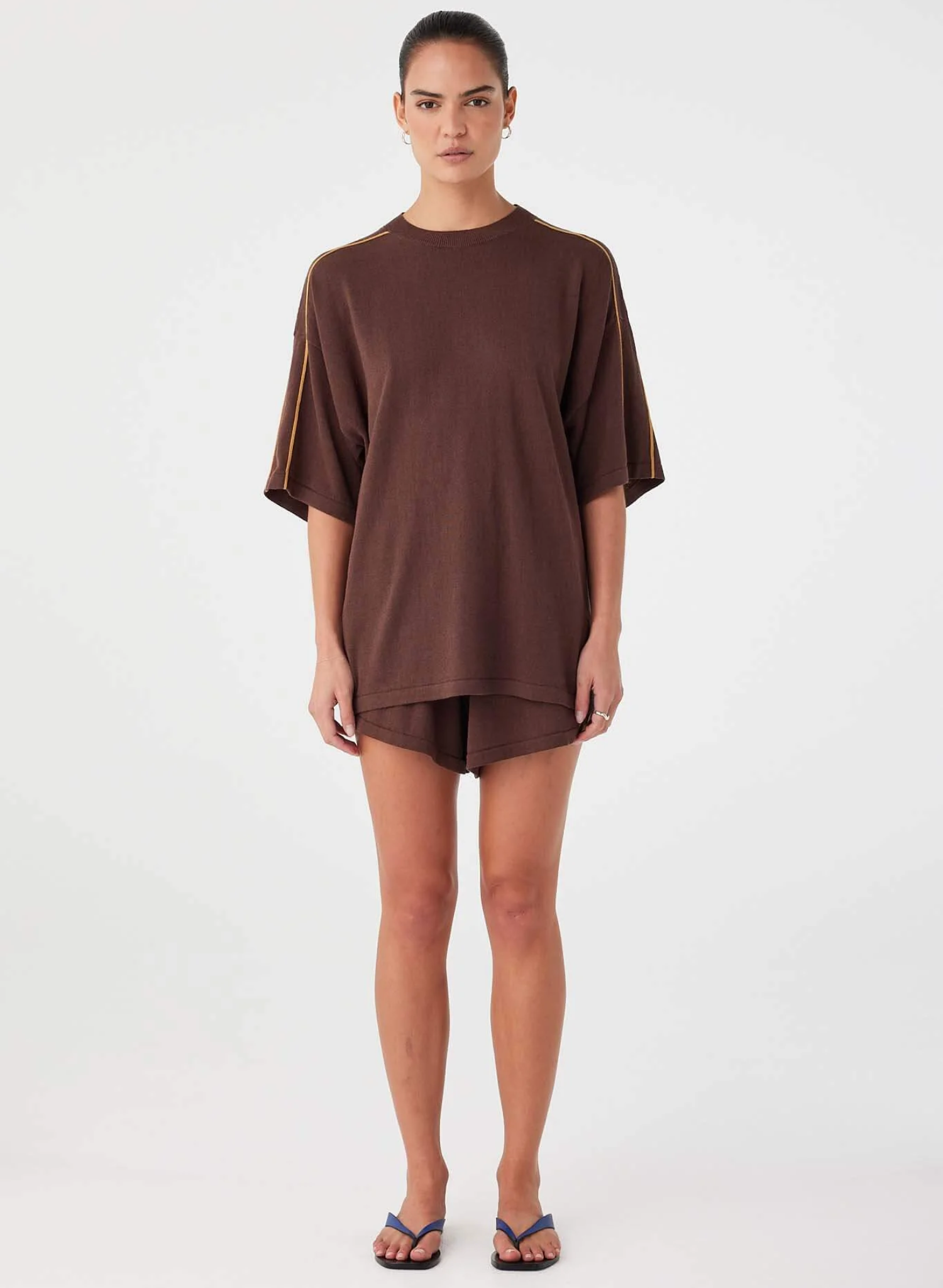 Pippa Oversized Tee - Espresso