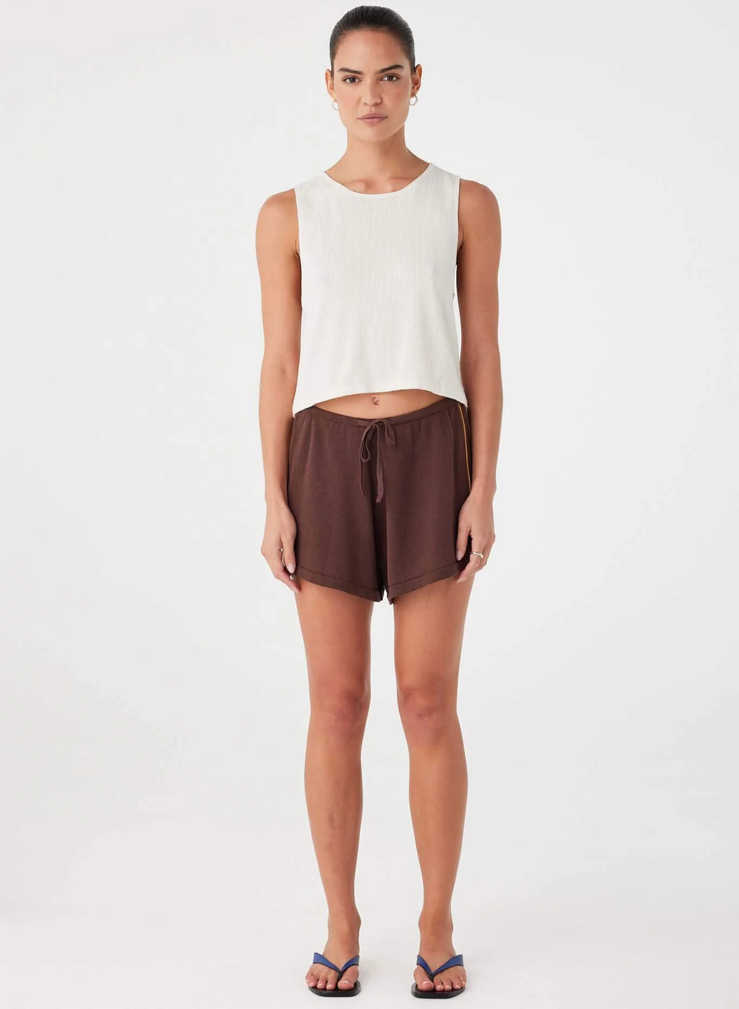 Pippa Drawstring Short - Espresso