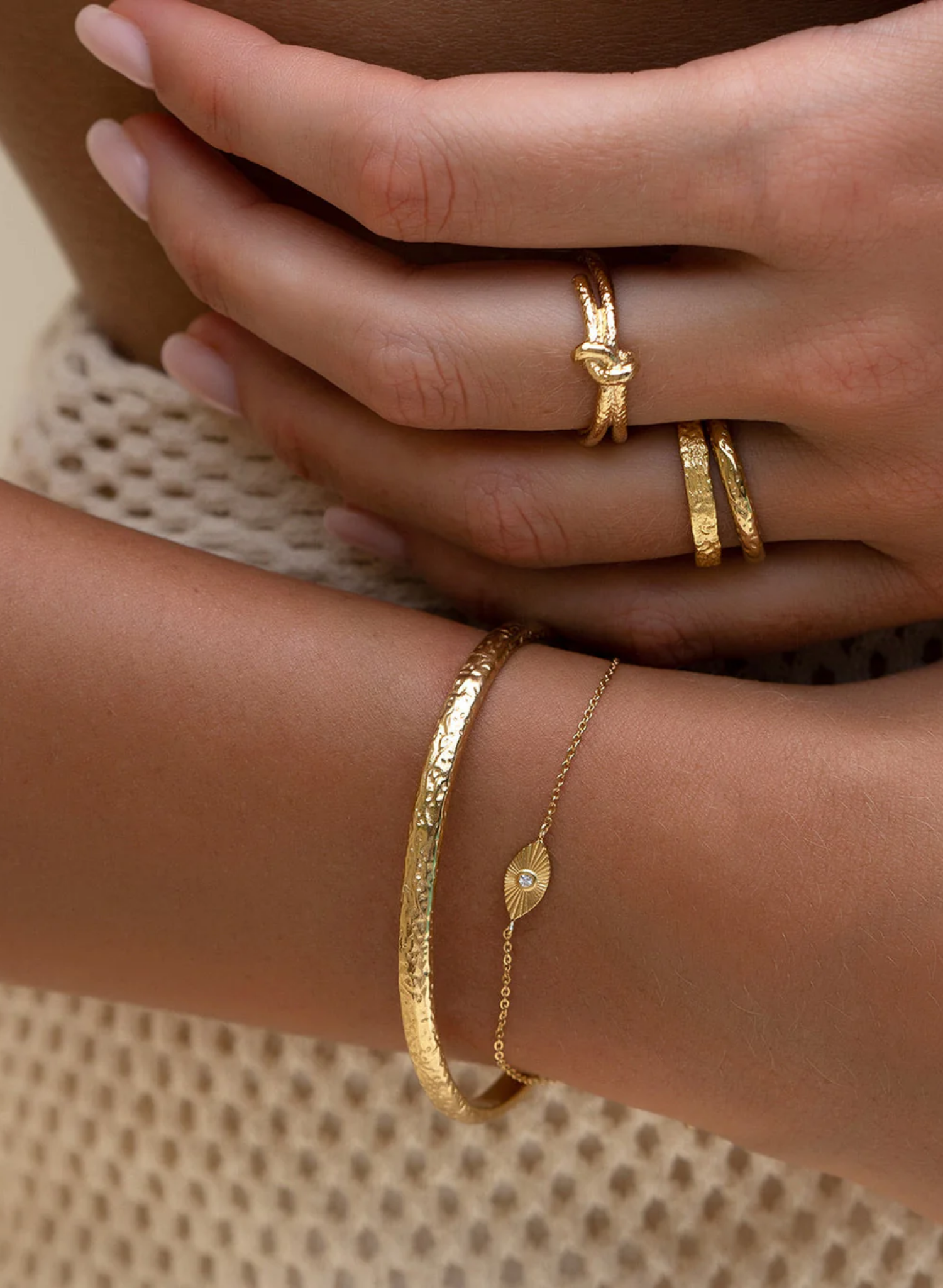 Evil Eye Gold Bracelet