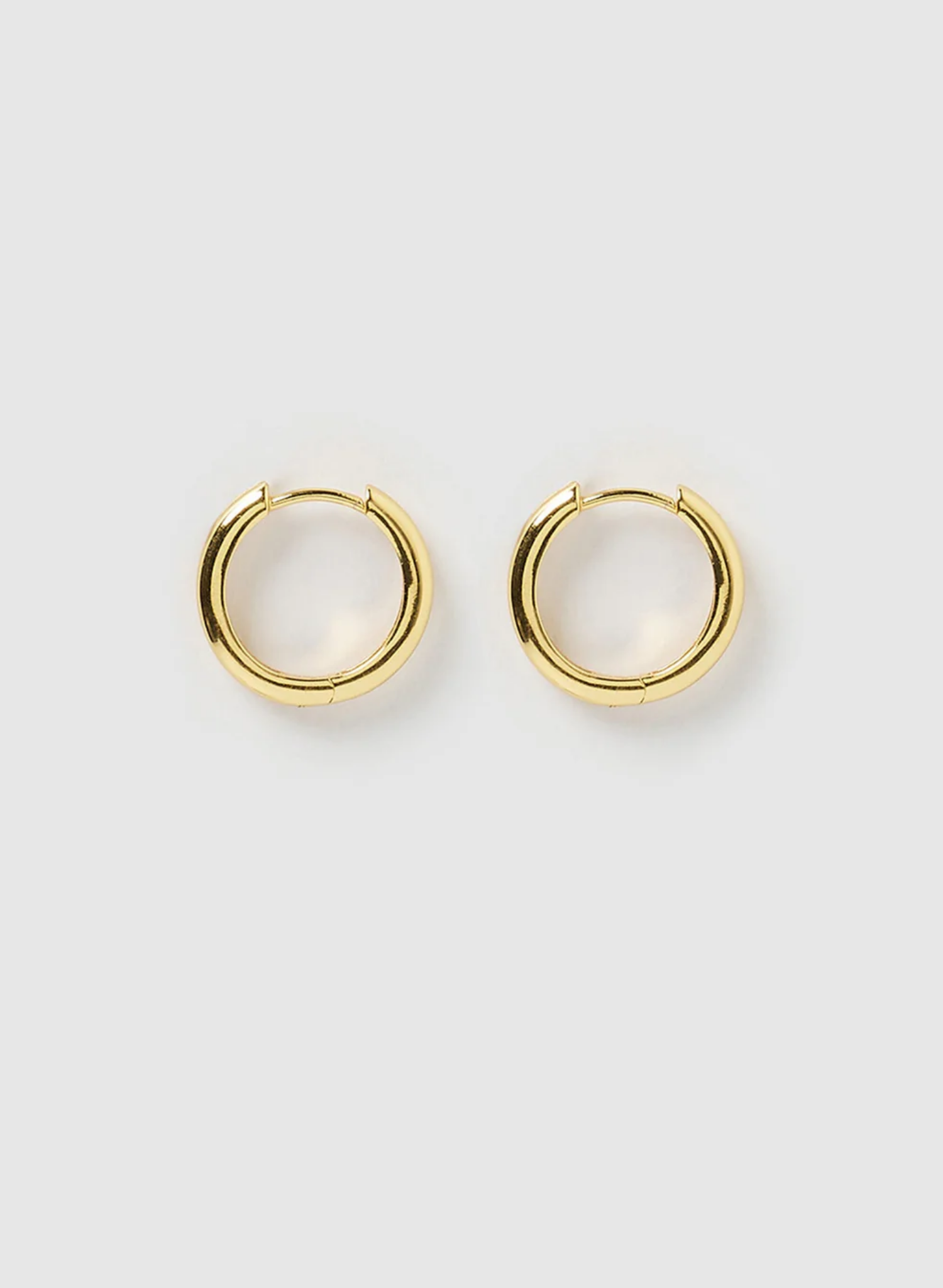Jett Gold Hoop Earrings