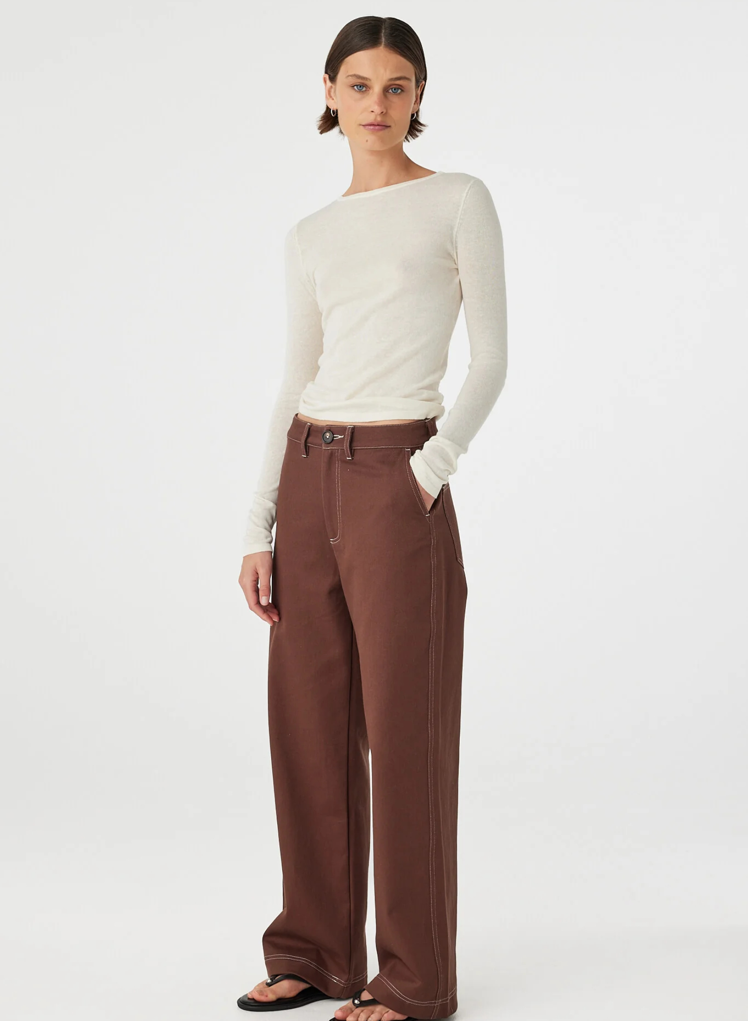 Aston LS Top - Cream