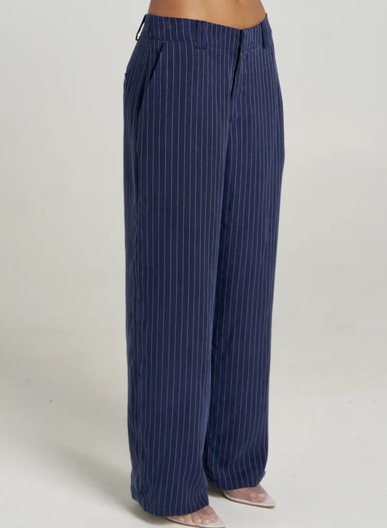 Boss Pant - Navy Pinstripe