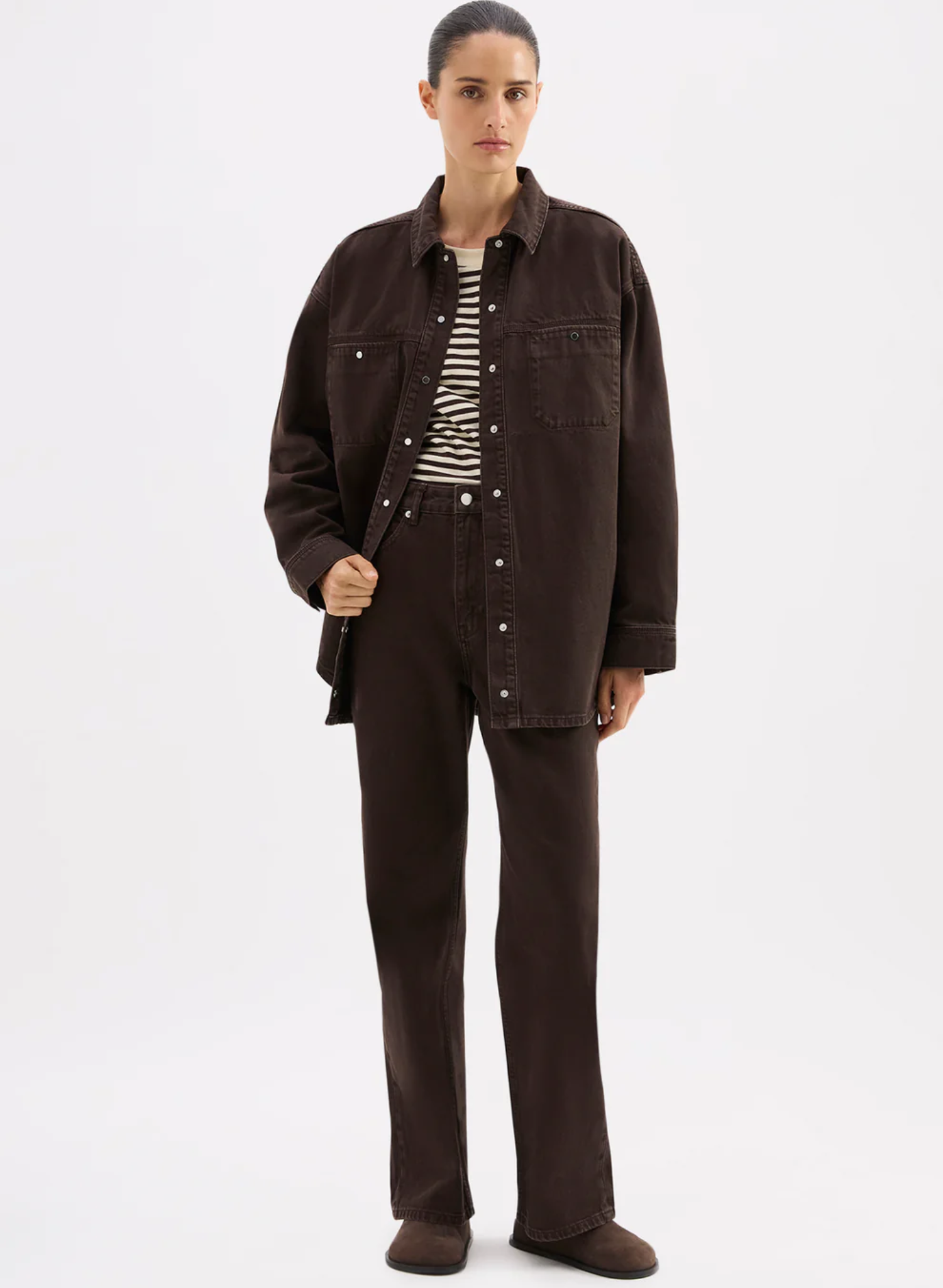 Brax Denim Jacket - Espresso
