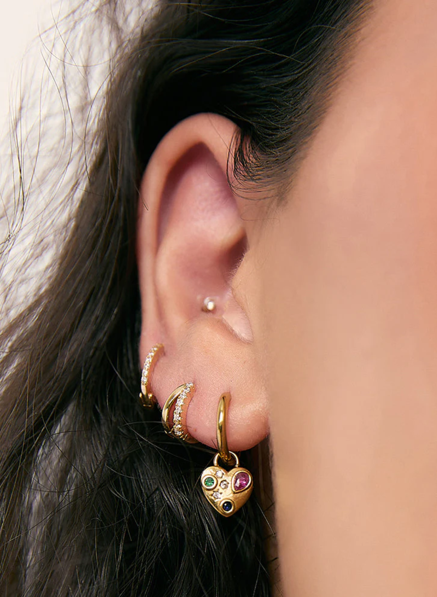 Bisou Heart Earrings