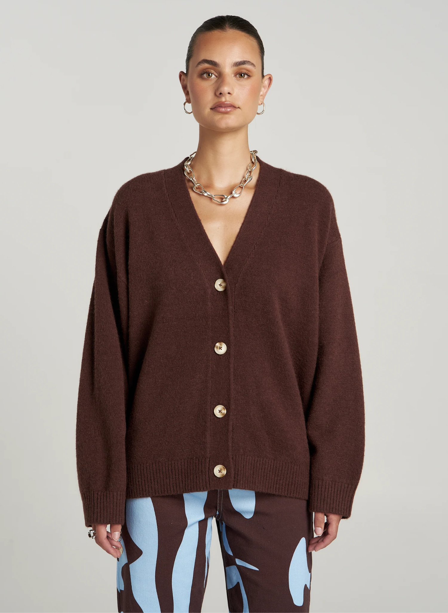 Slouchy Cardigan - Espresso