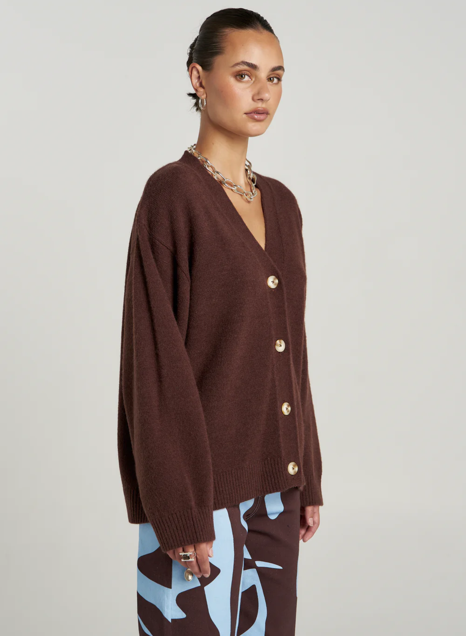 Slouchy Cardigan - Espresso