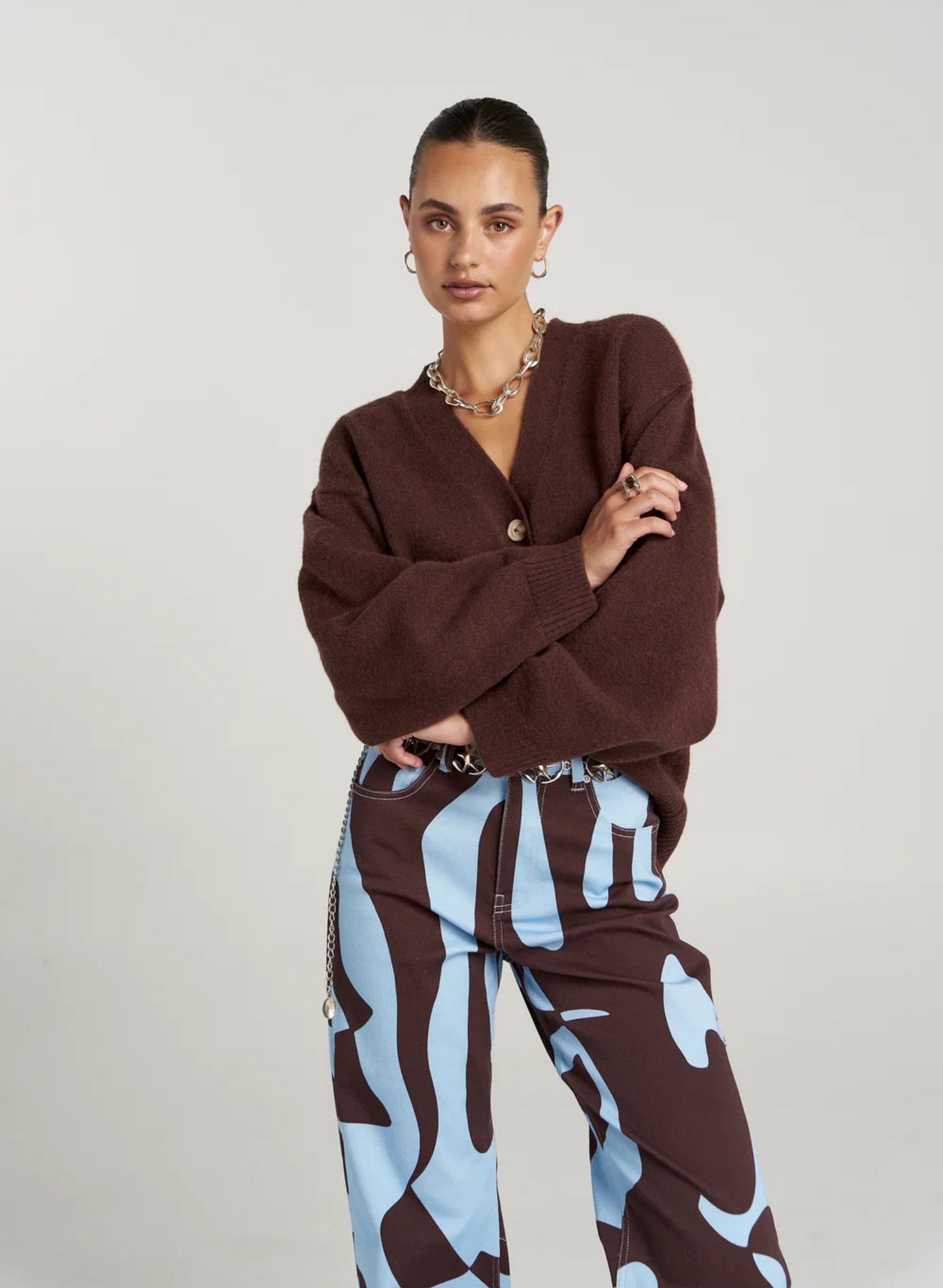 Slouchy Cardigan - Espresso