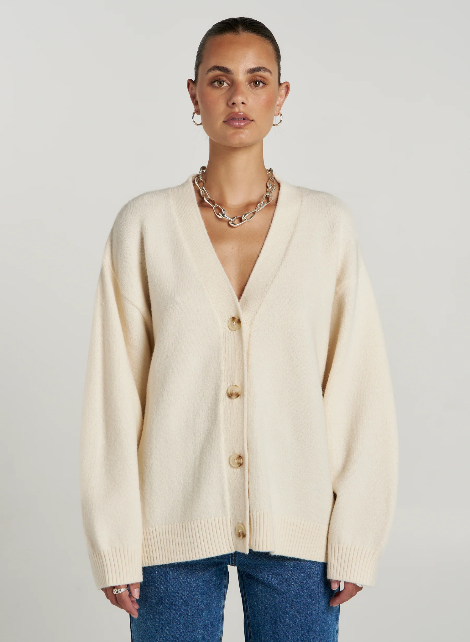 Slouchy Cardigan - Vanilla