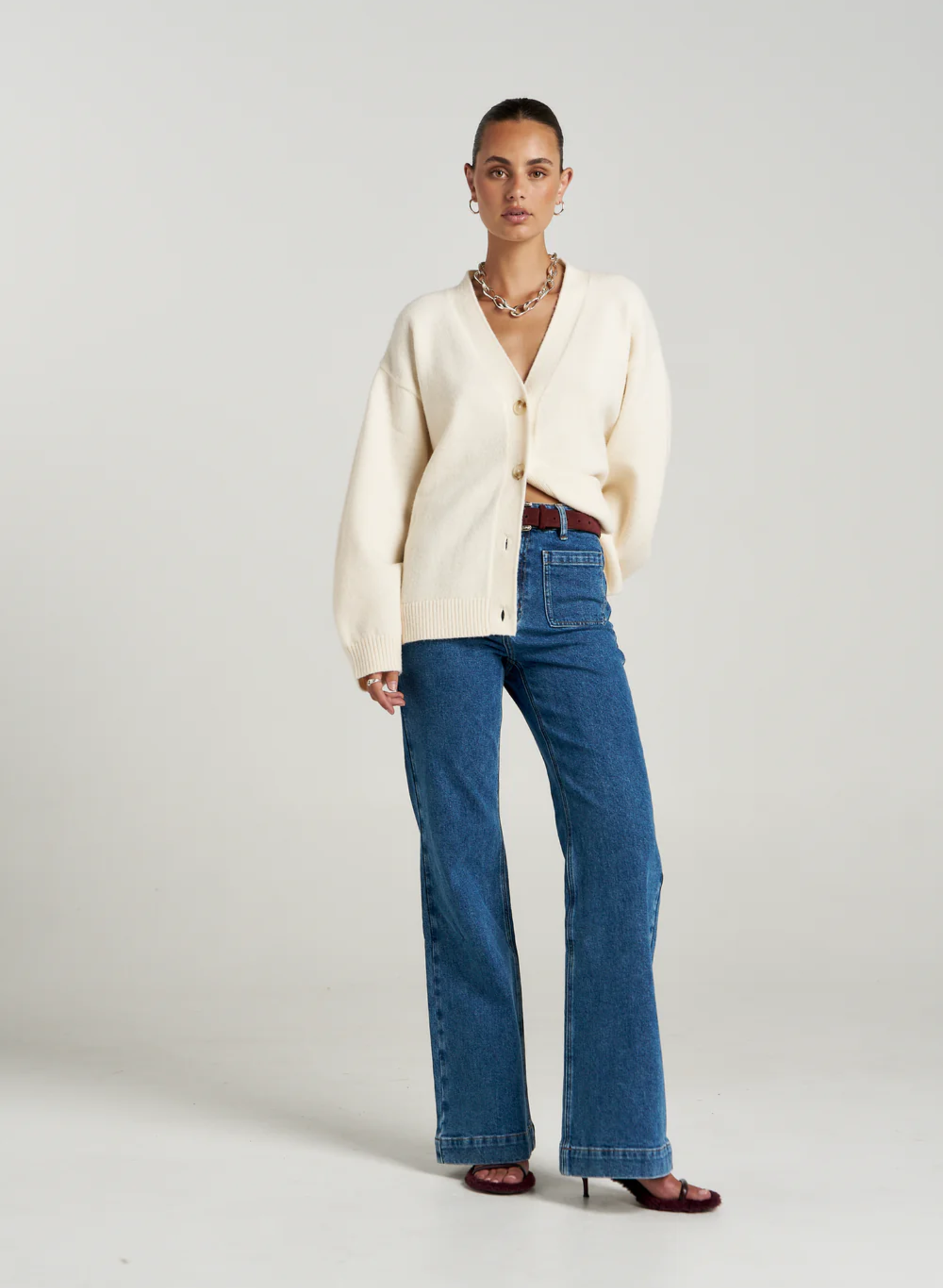 Slouchy Cardigan - Vanilla