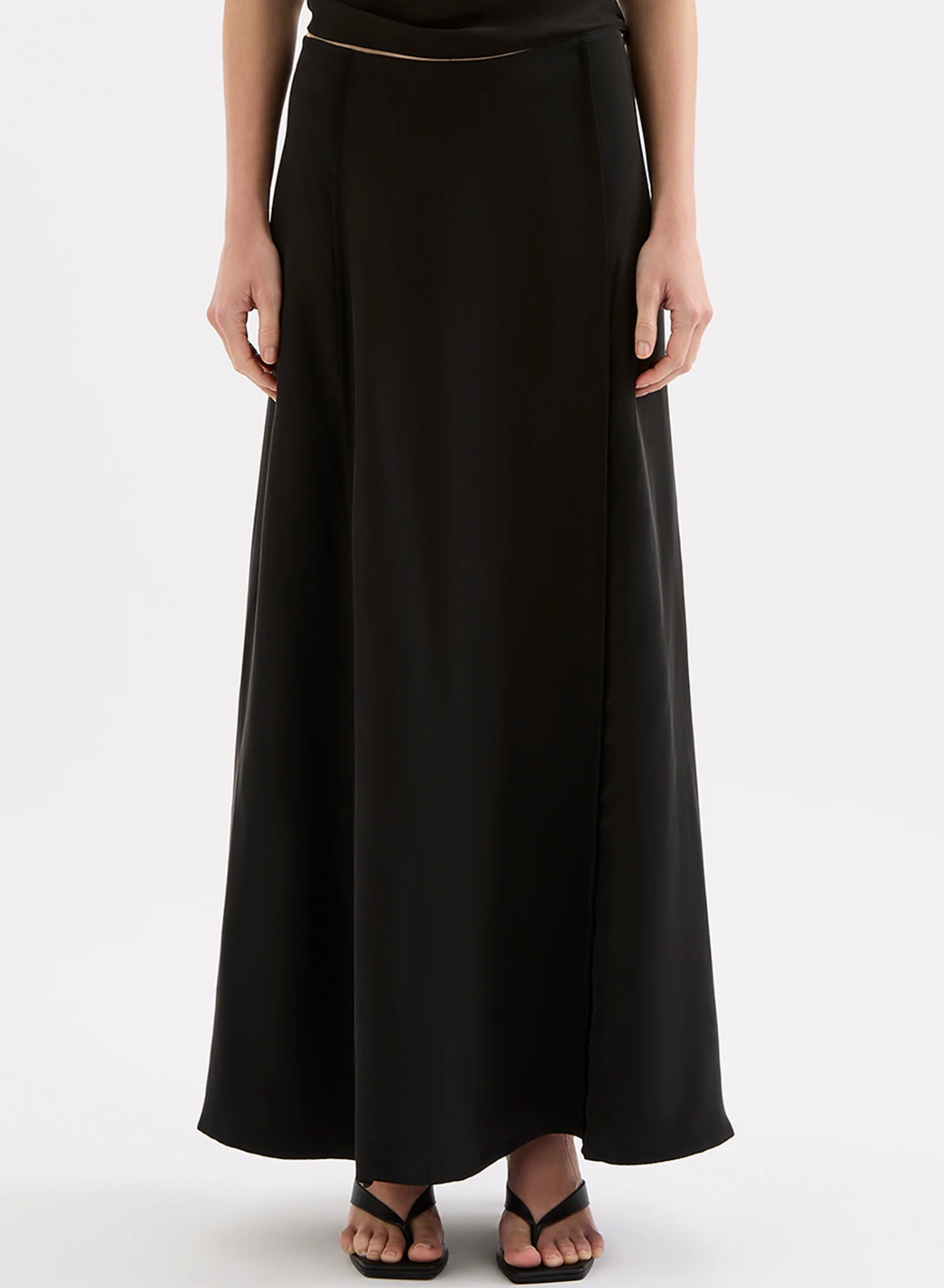 Leon Cupro Maxi Skirt