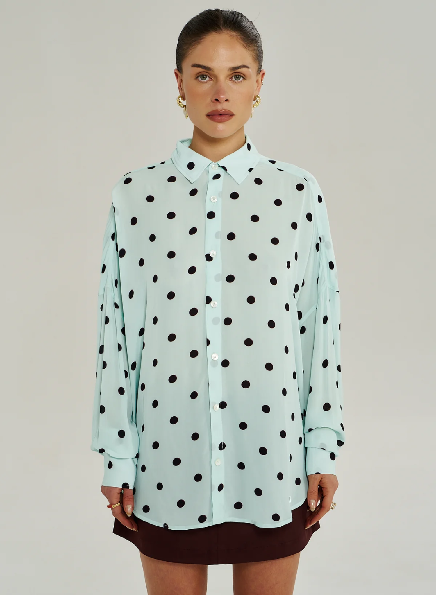 Dotty LS Shirt - Pinot Drops