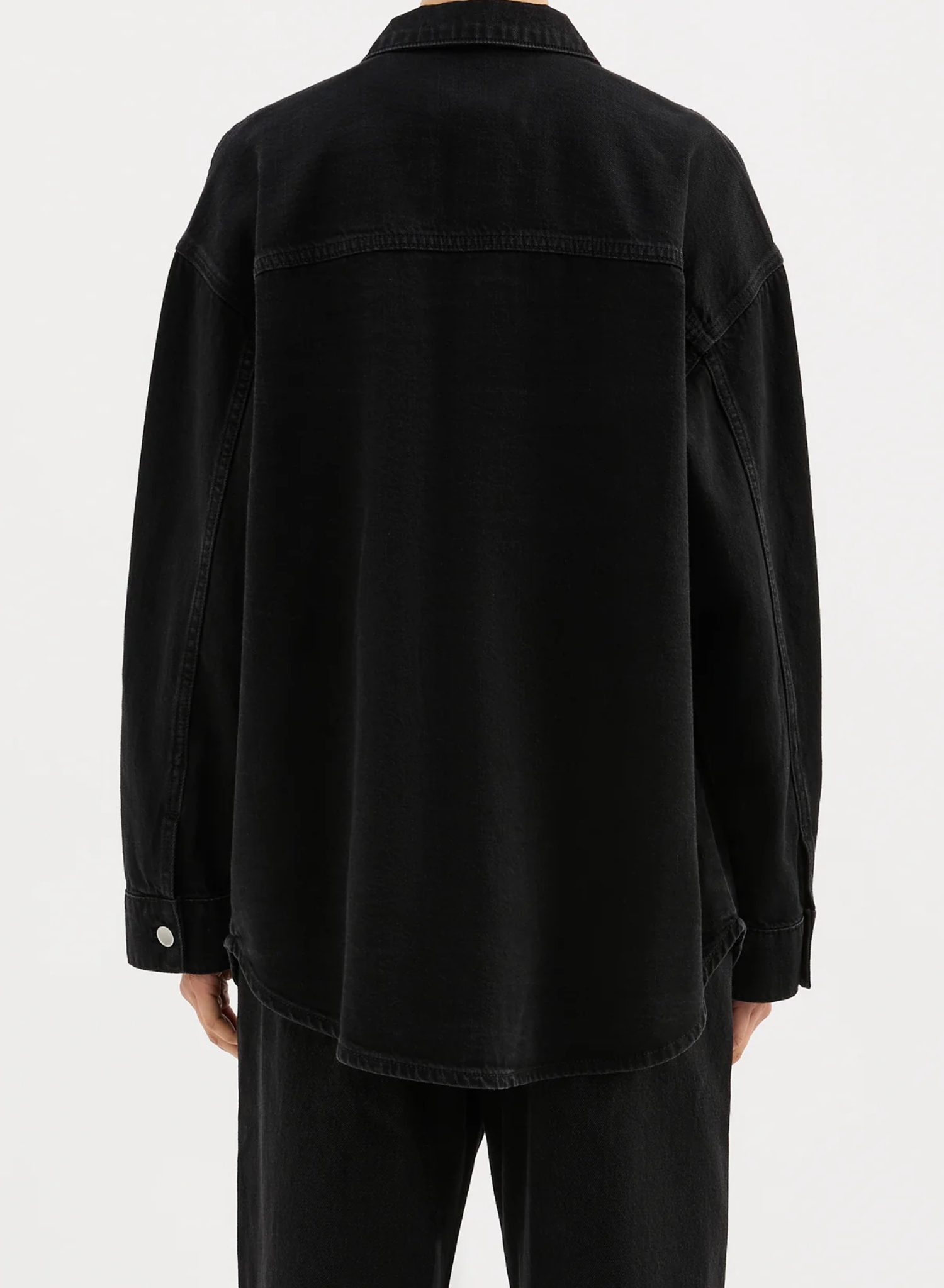 Organic Denim Overshirt - Black