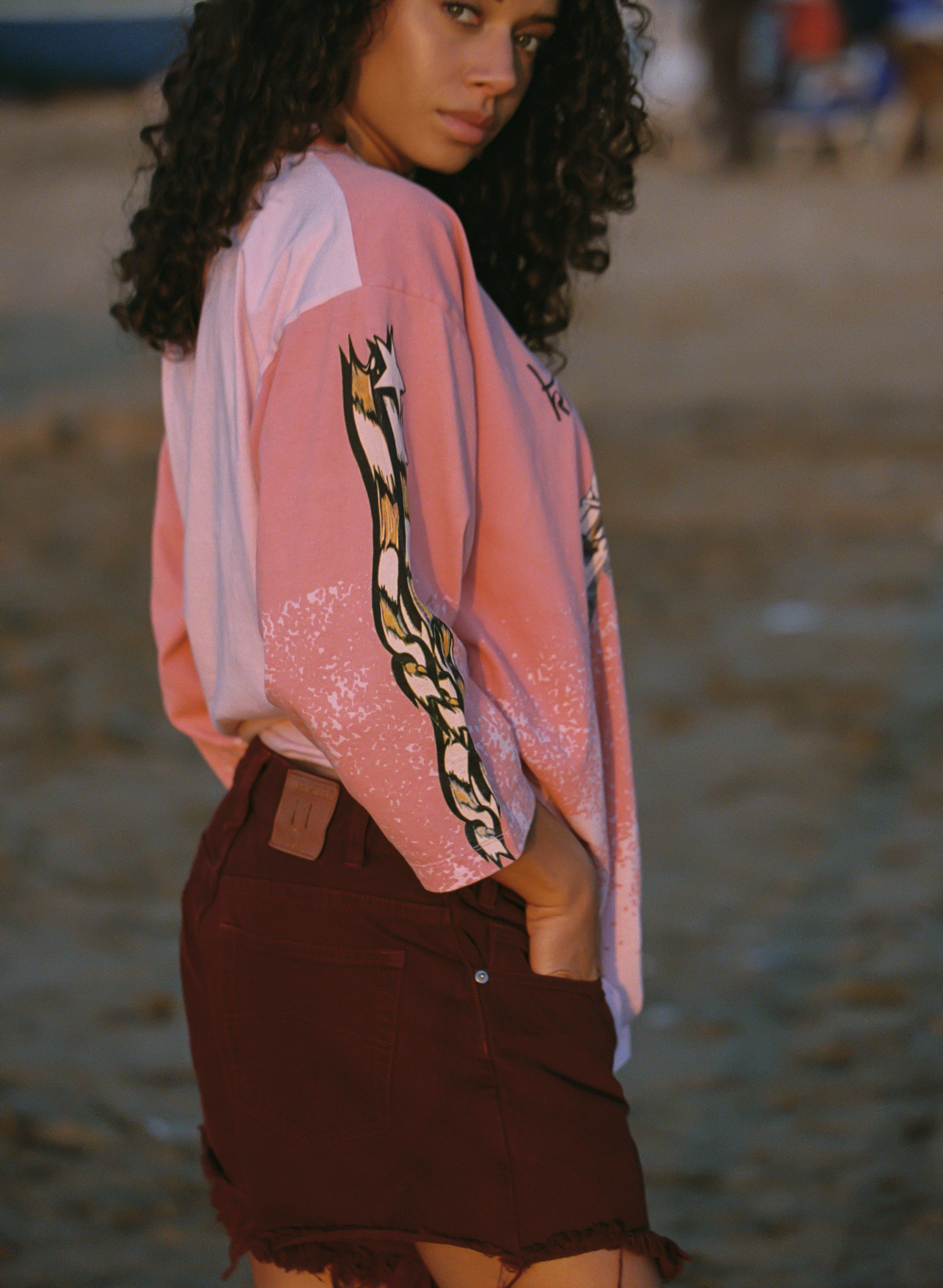 Faded Coral Desert Racer Tee