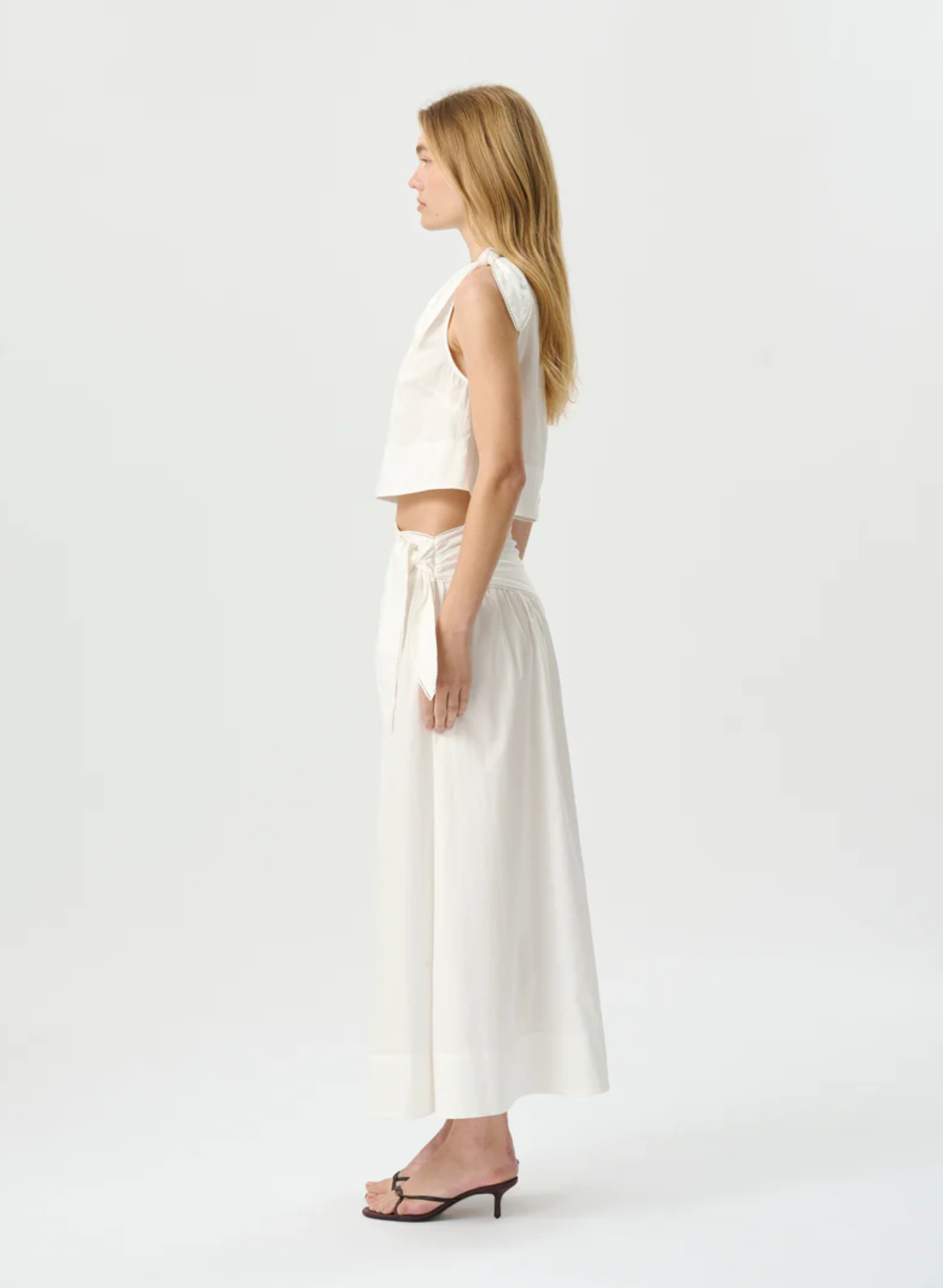 Dixie Tie Skirt White