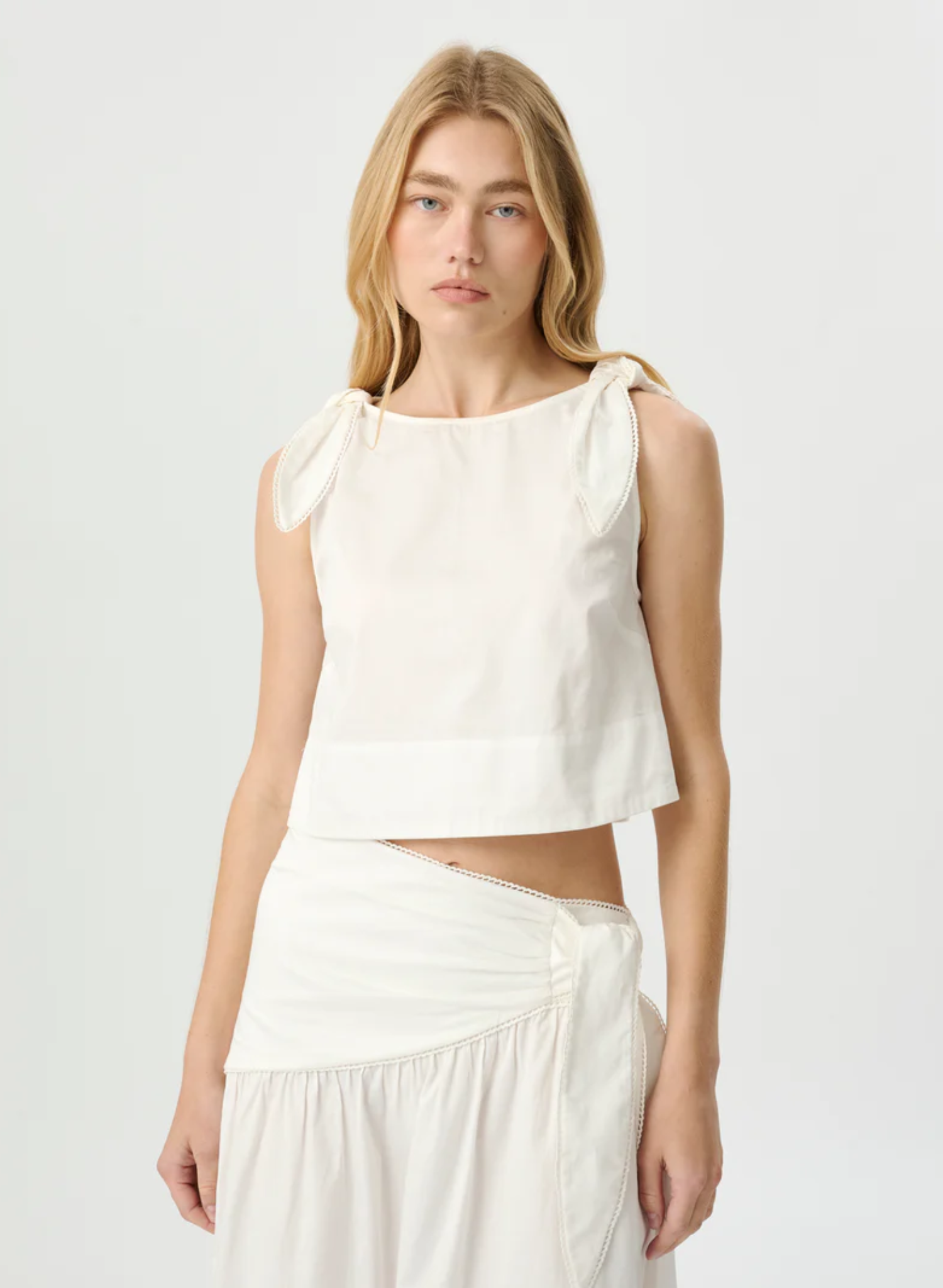 Dixie Tie Top White