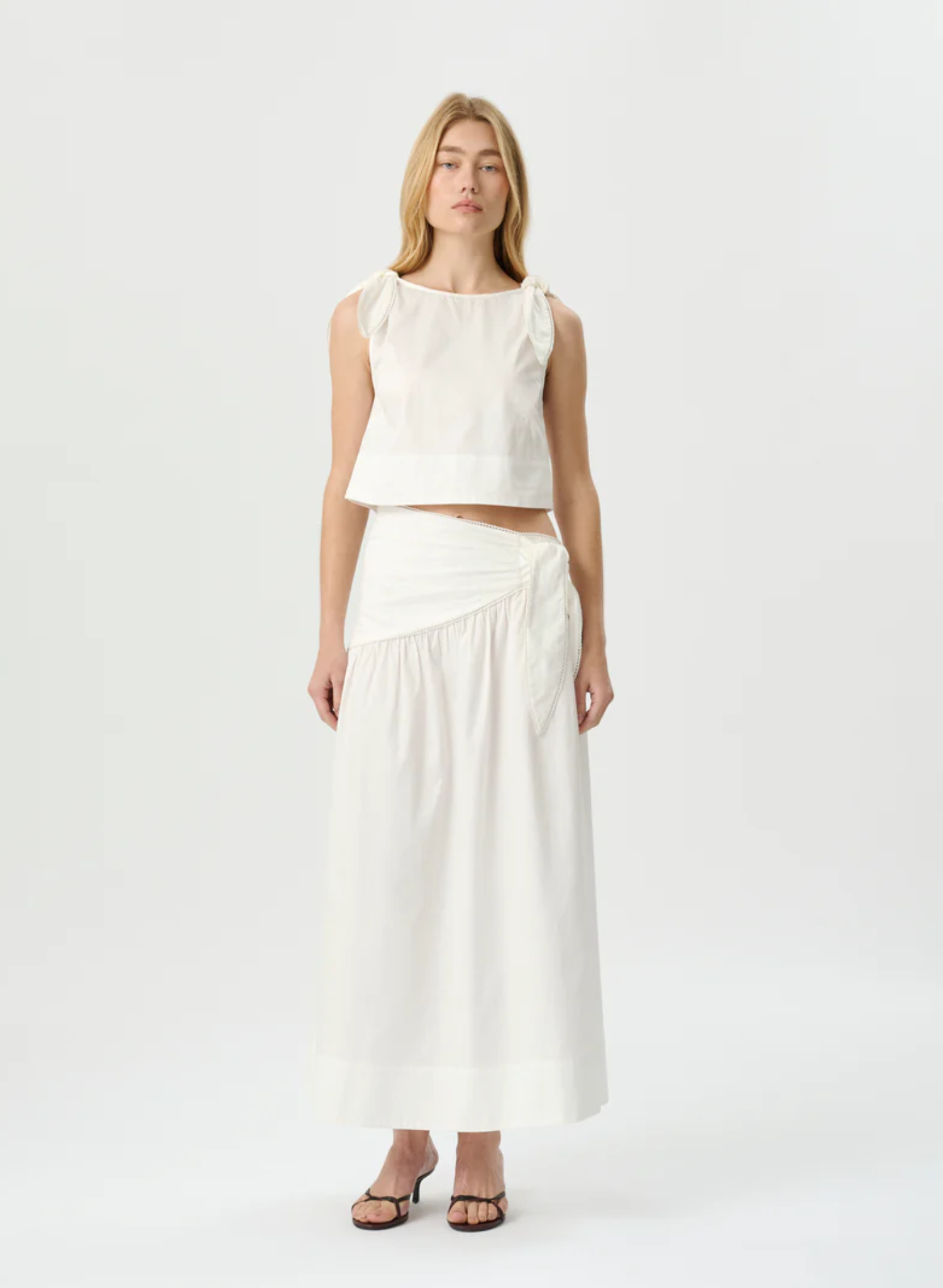 Dixie Tie Top White