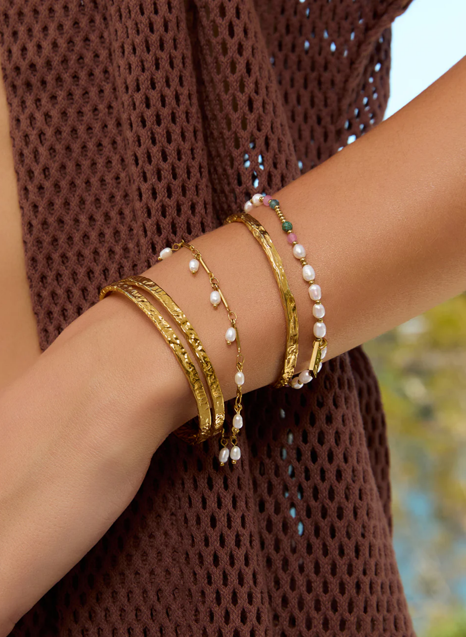 Elodi Gold Cuff Bracelet