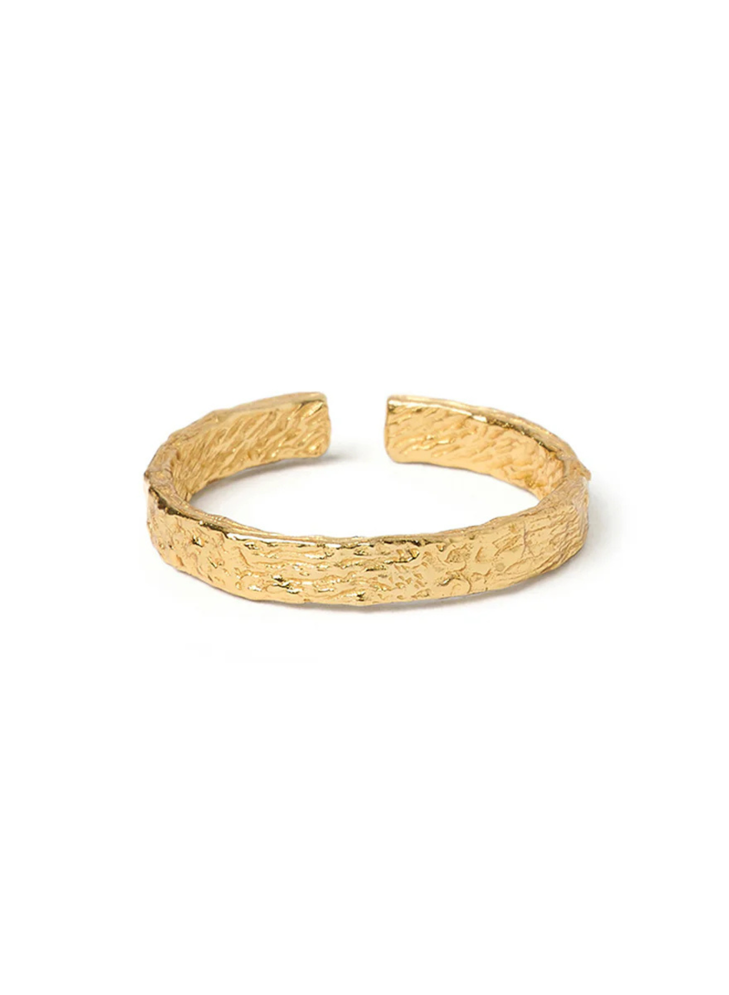 Eros Gold Textured Ring - Small