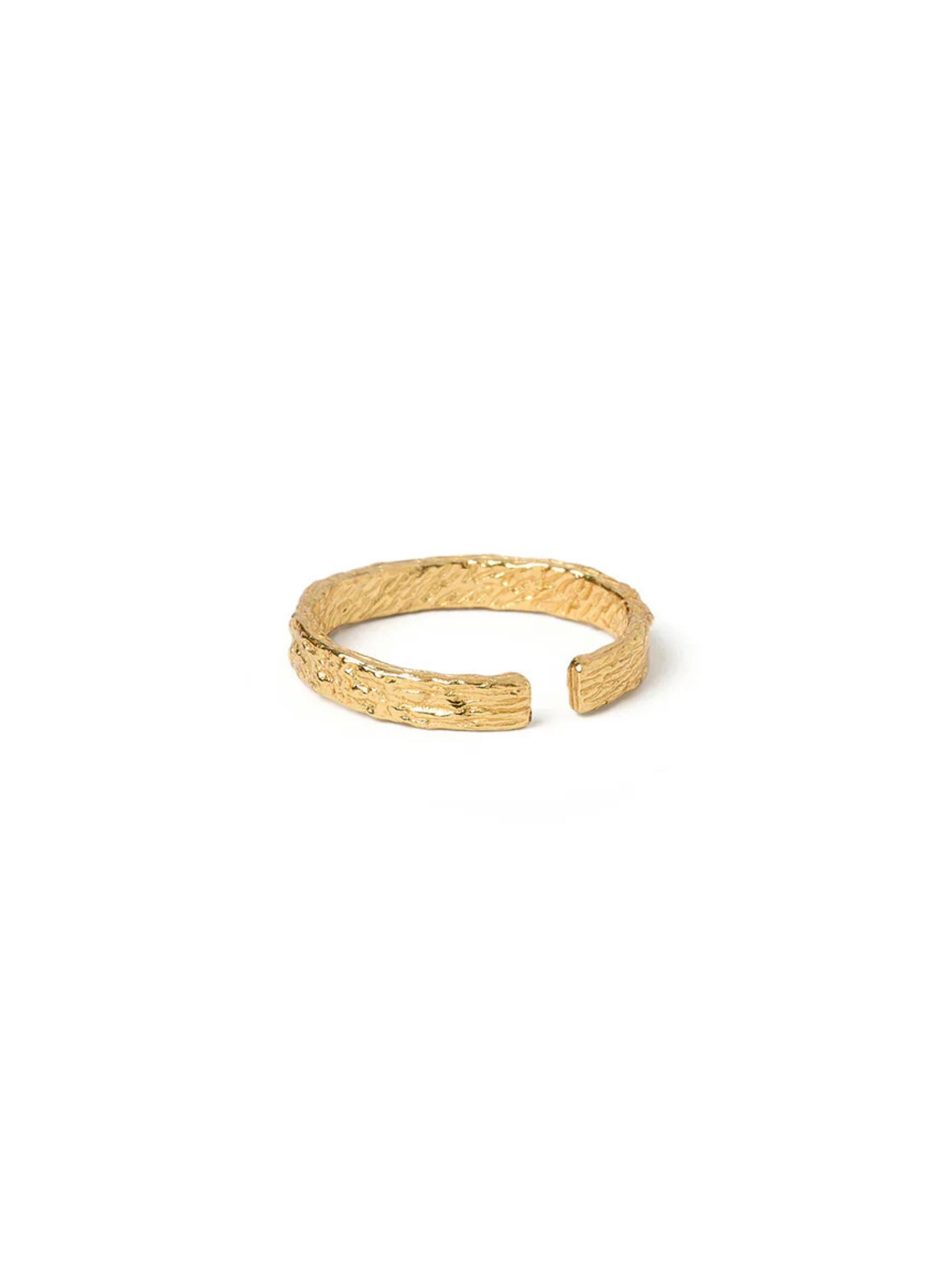 Eros Gold Textured Ring - Small