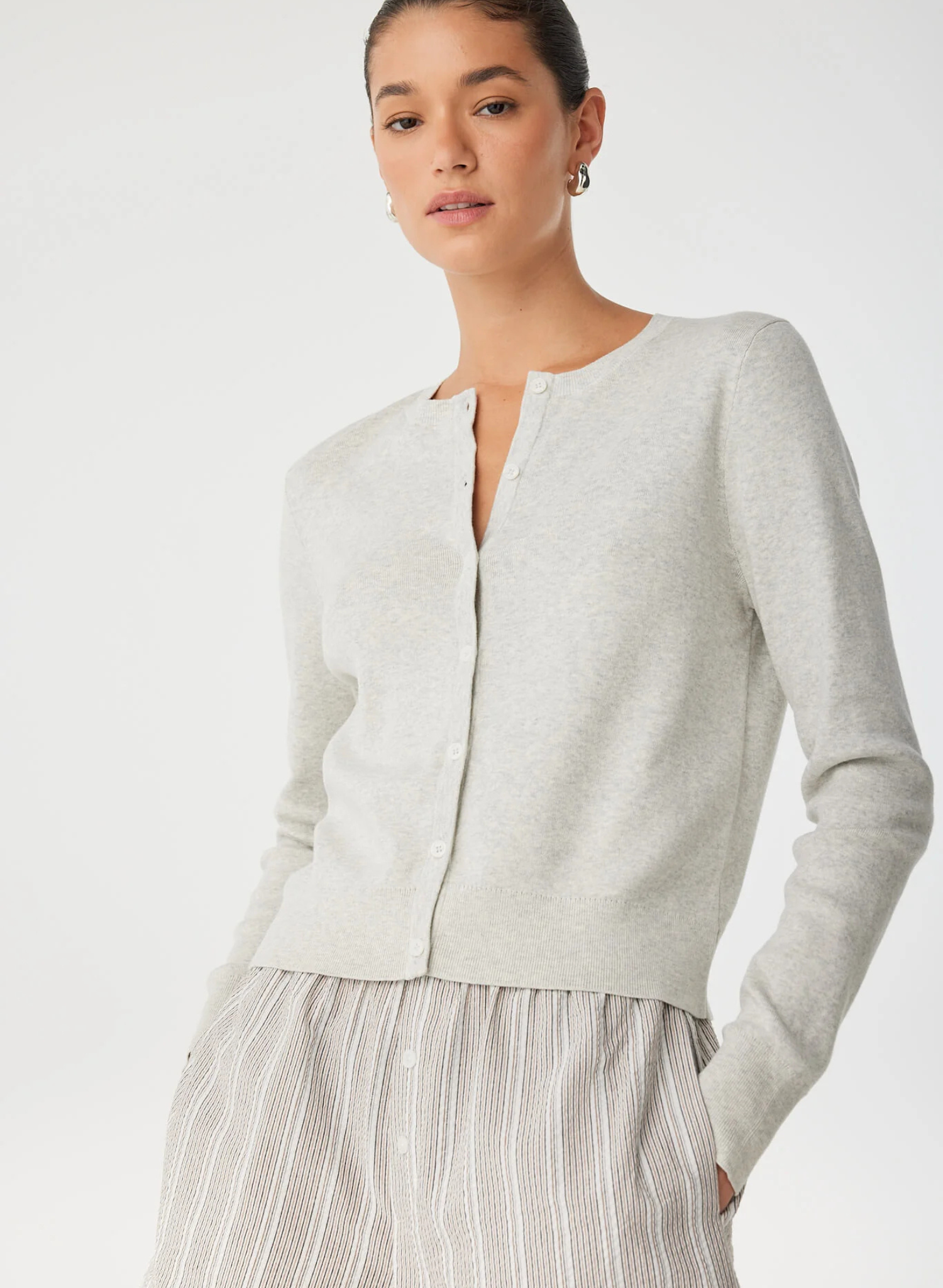 Flynn Cardigan - Grey Marle