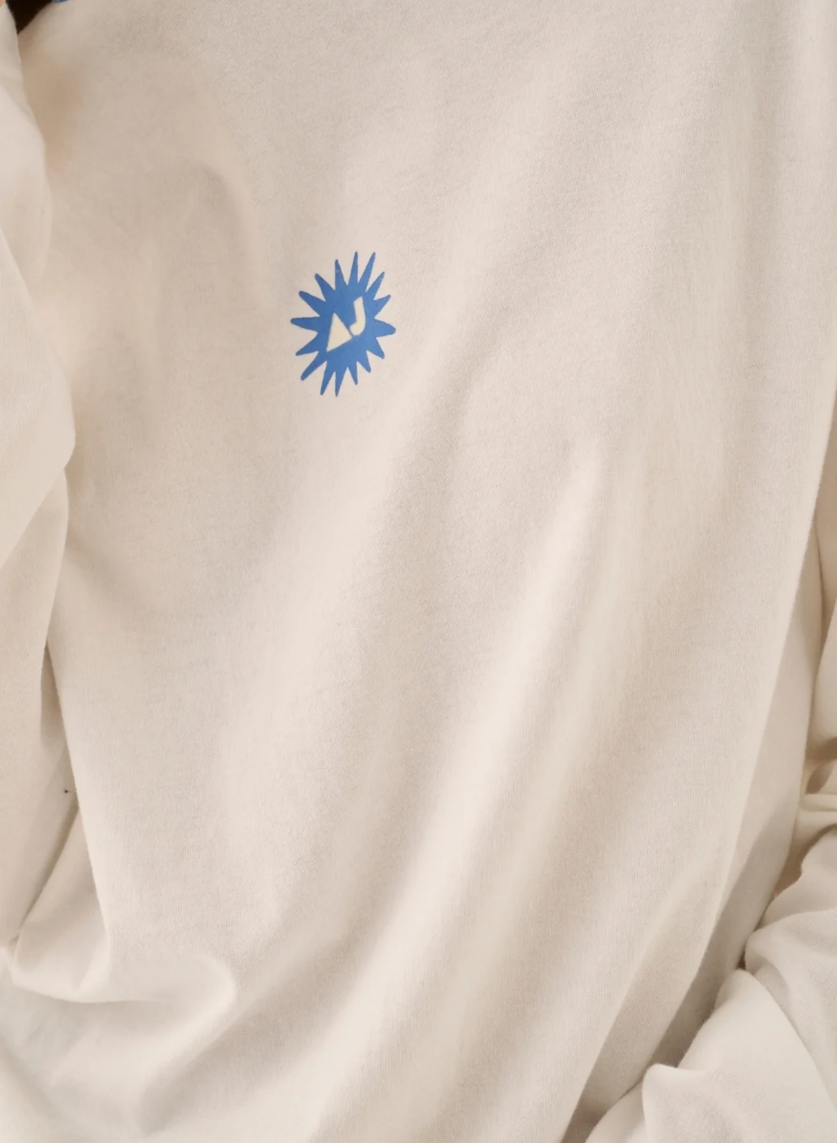 Frutti Oversized Long Sleeve Tee Snow