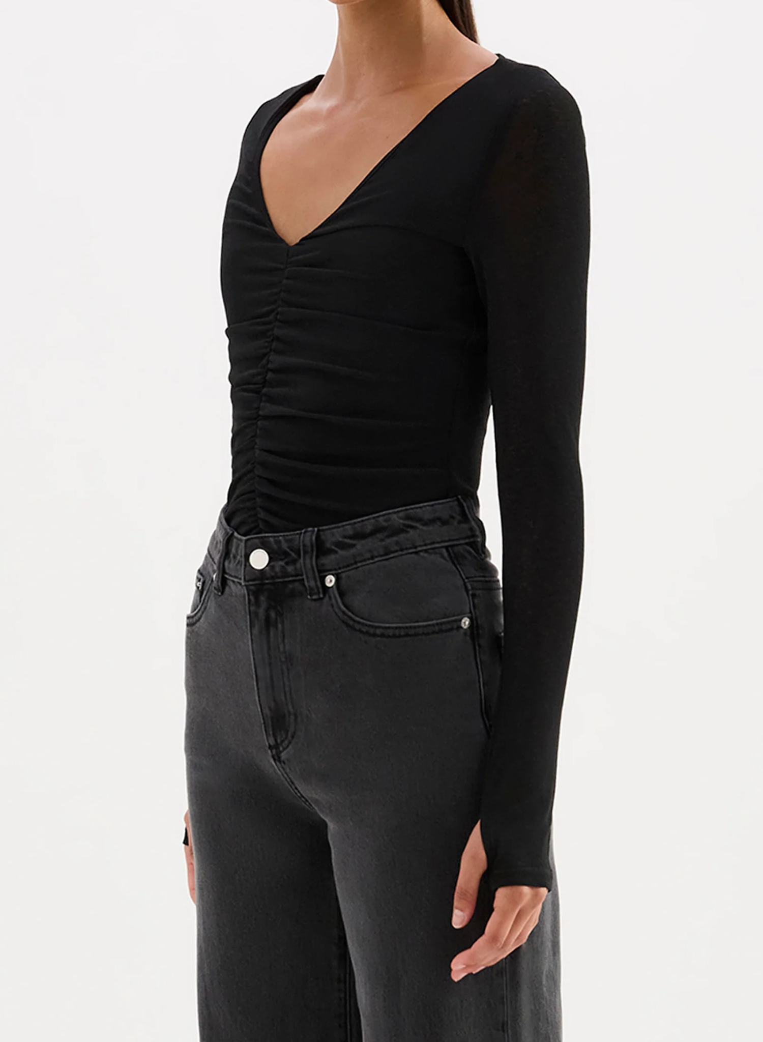 Gigi Mesh Top - Black