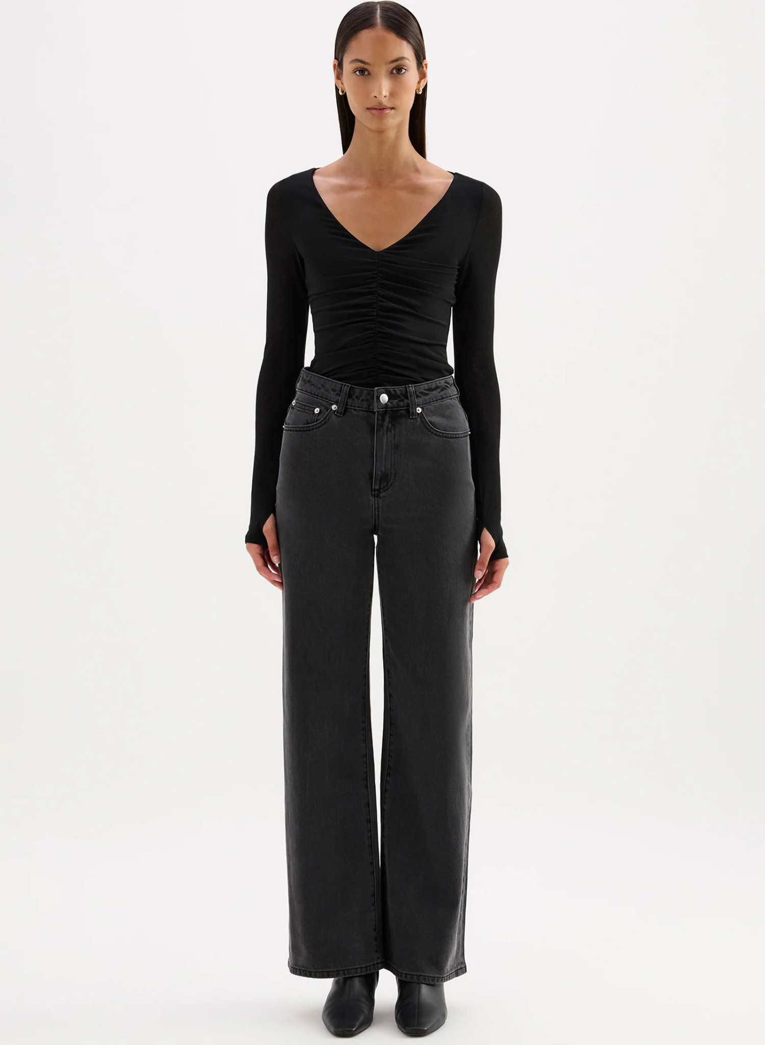 Gigi Mesh Top - Black