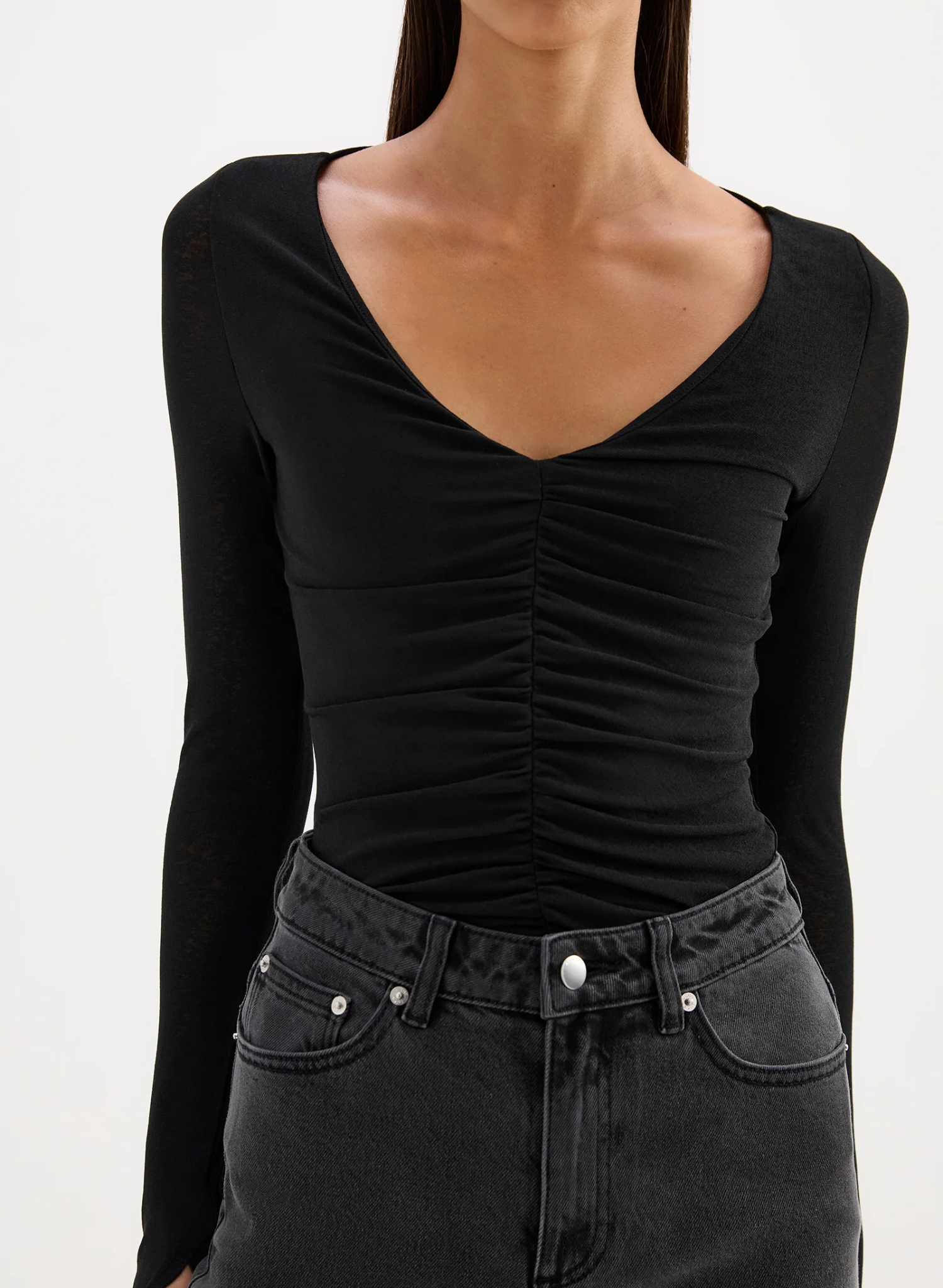 Gigi Mesh Top - Black