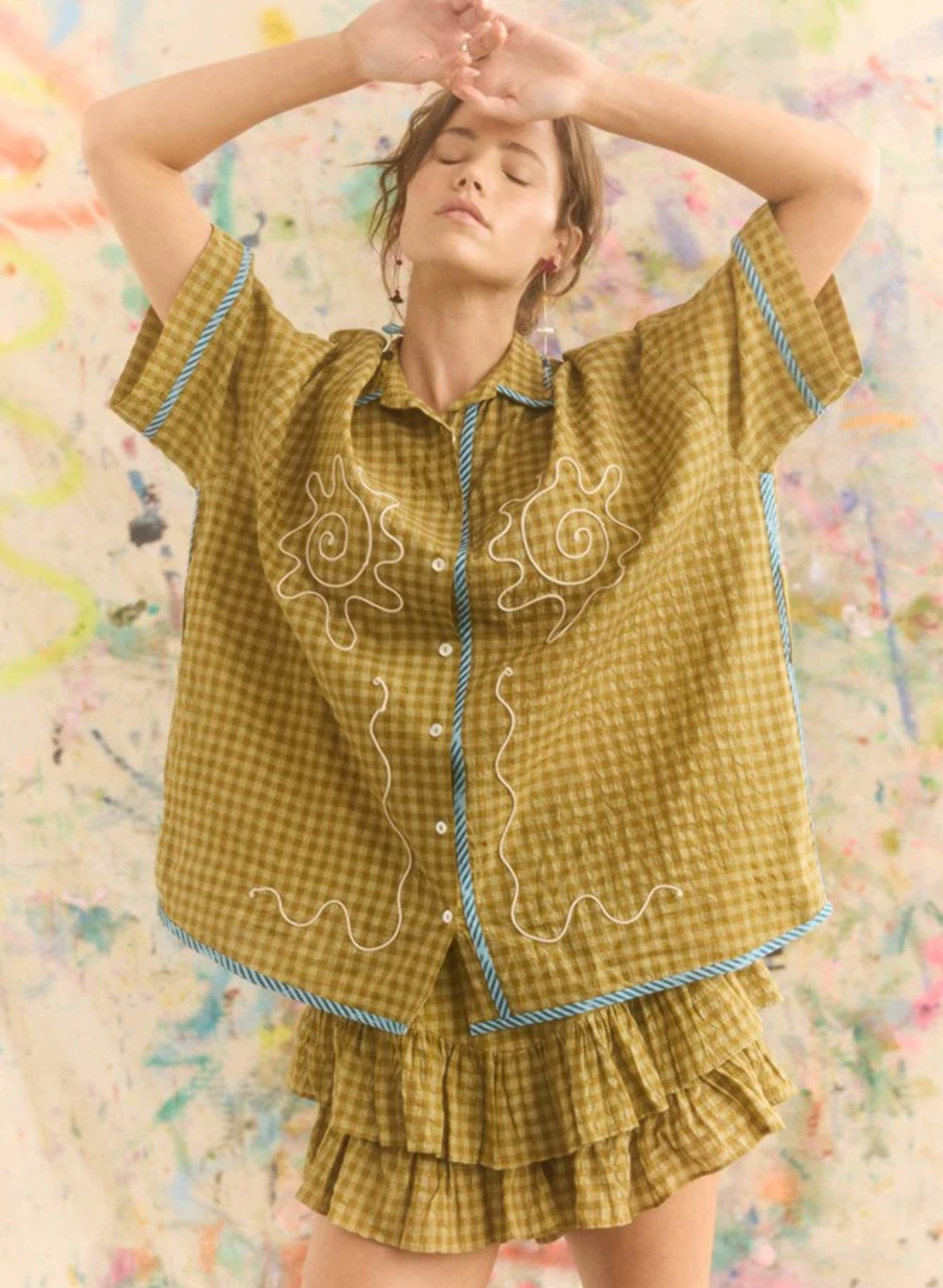 Hulia Check Token Shirt