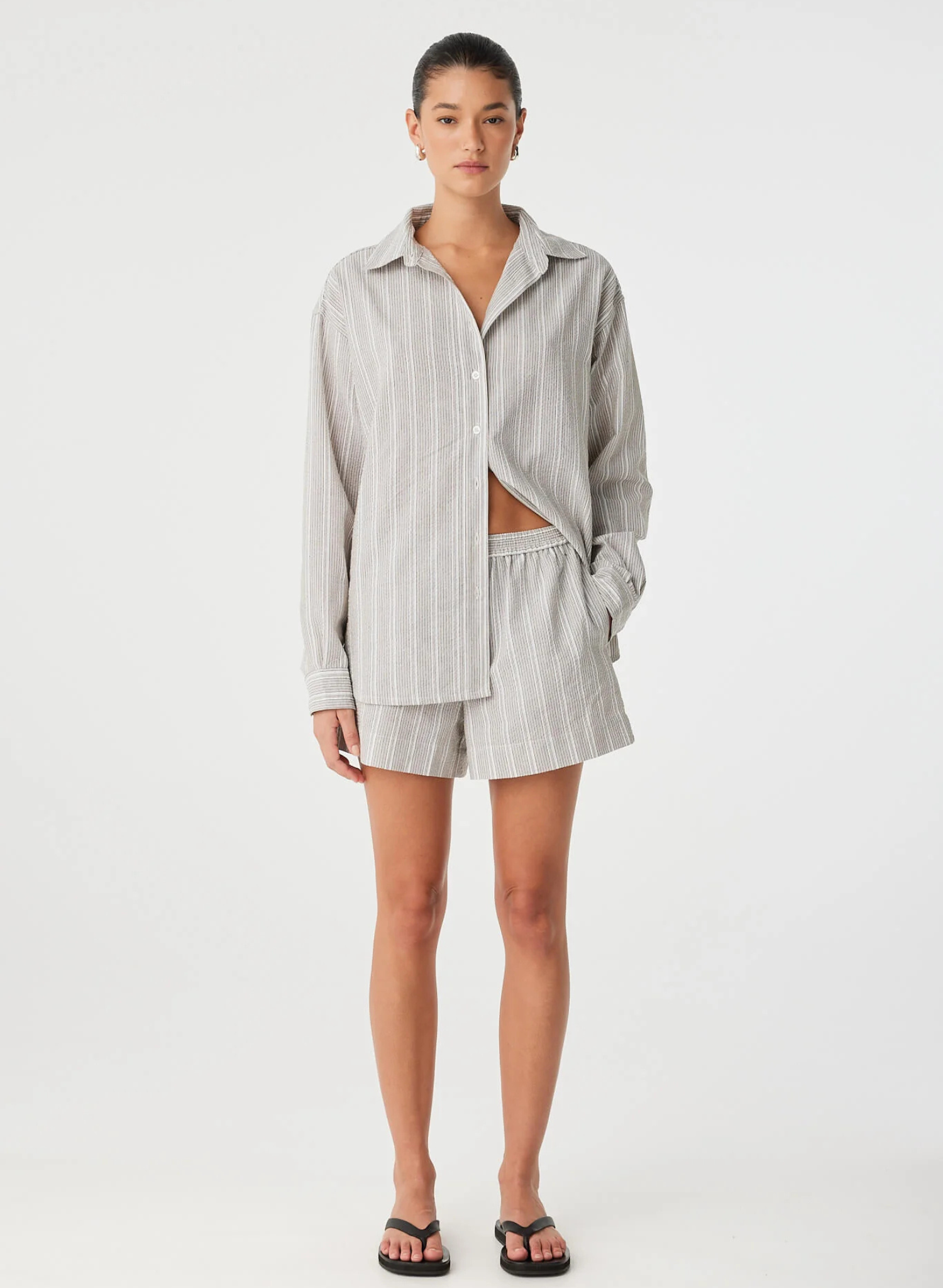 Ines Short - Clay Stripe