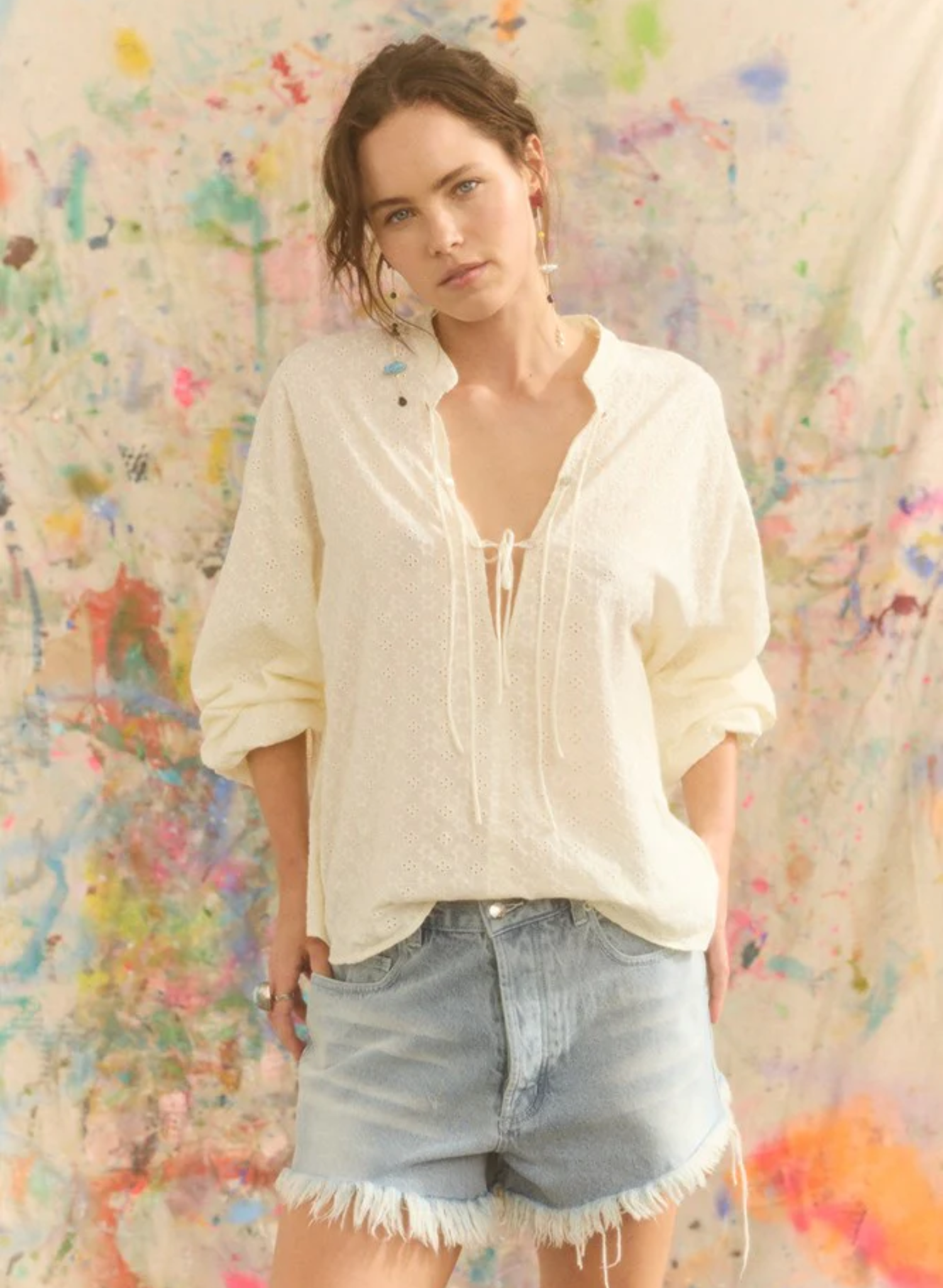 KC ESSENTIAL RECKLESS DENIM SHORT