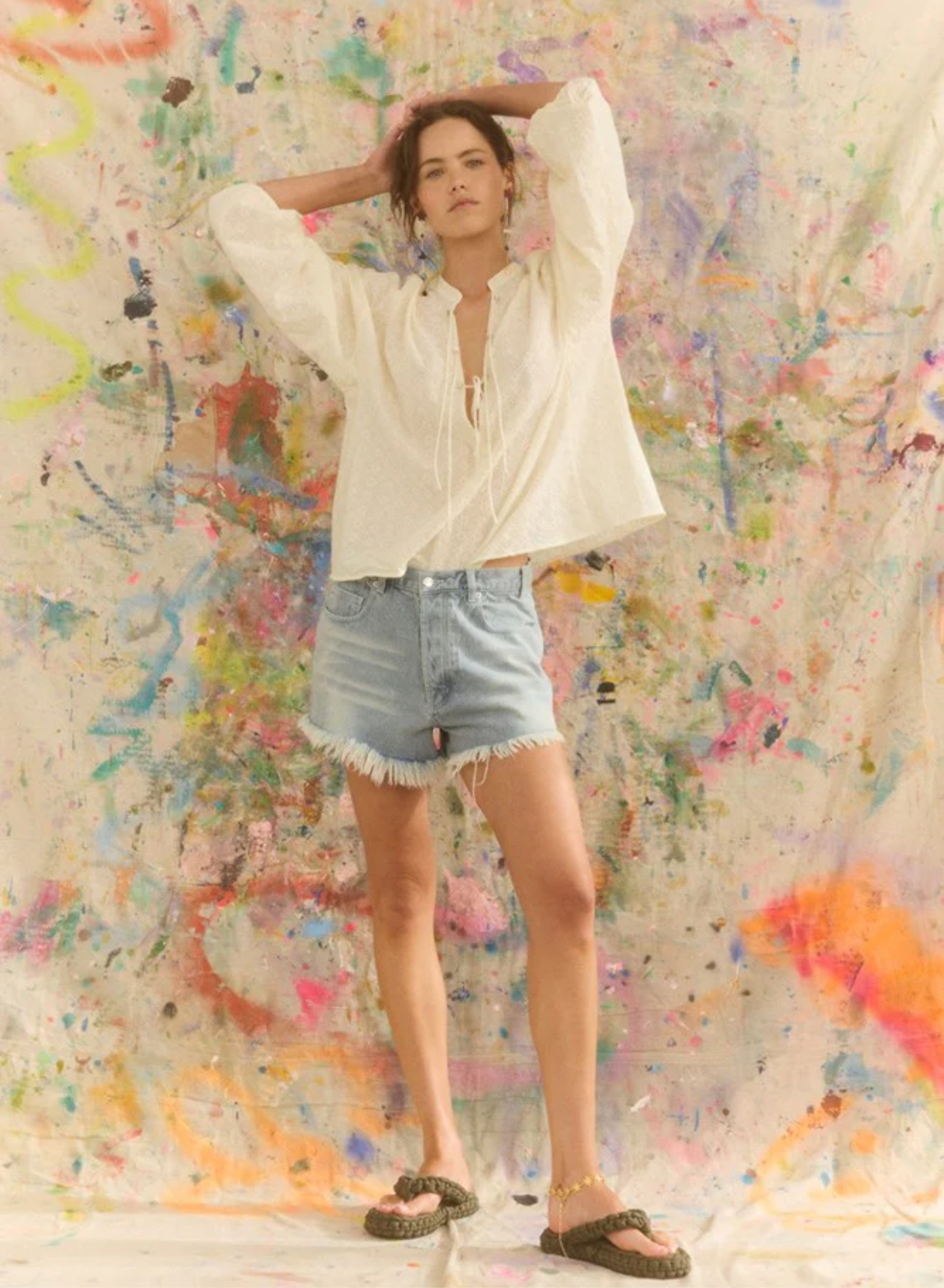 KC ESSENTIAL RECKLESS DENIM SHORT