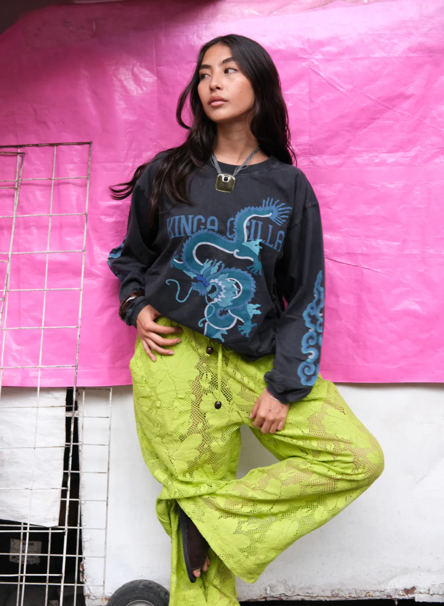 Rex Dragon Roses LS Tee