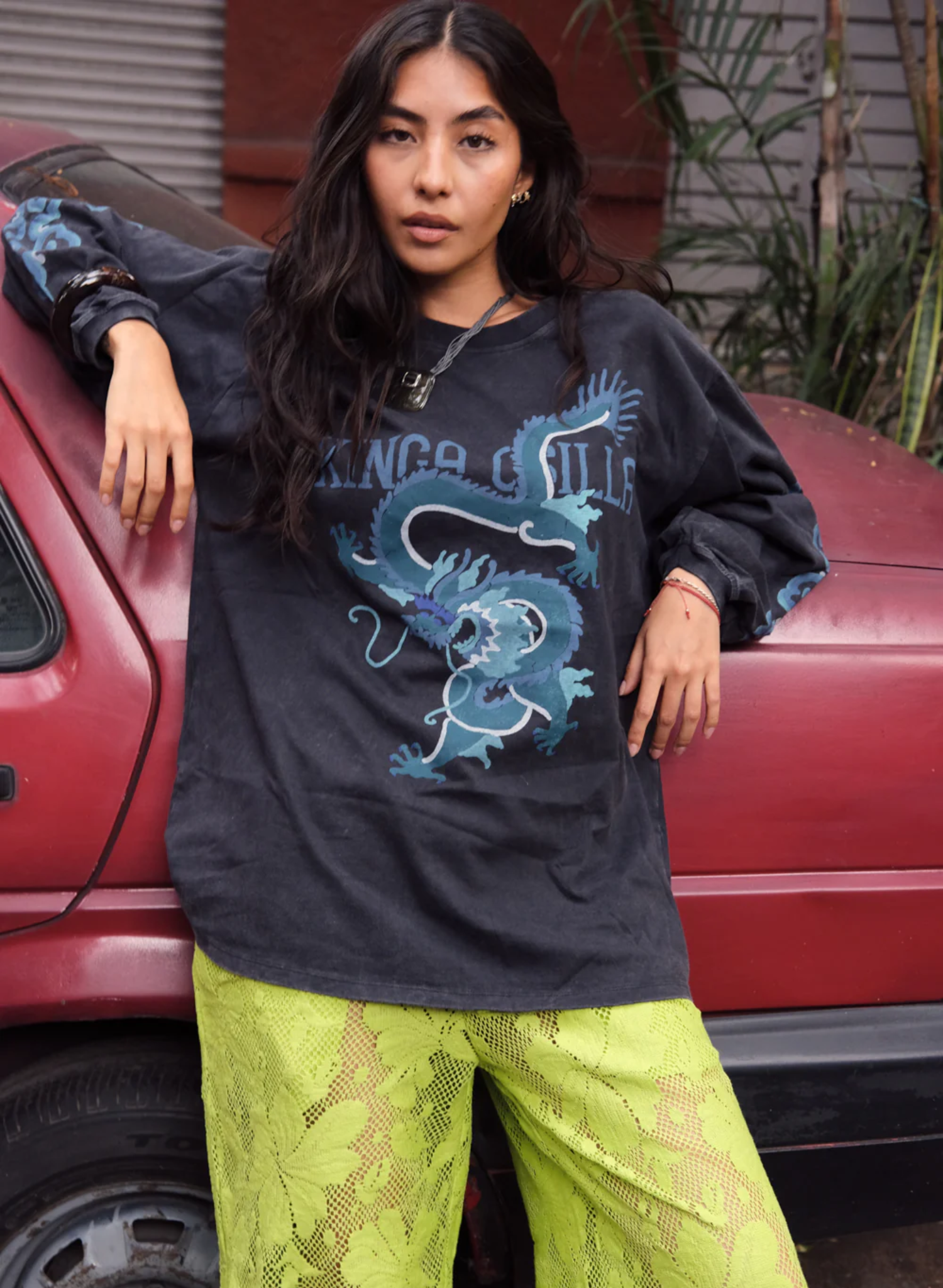 Rex Dragon Roses LS Tee
