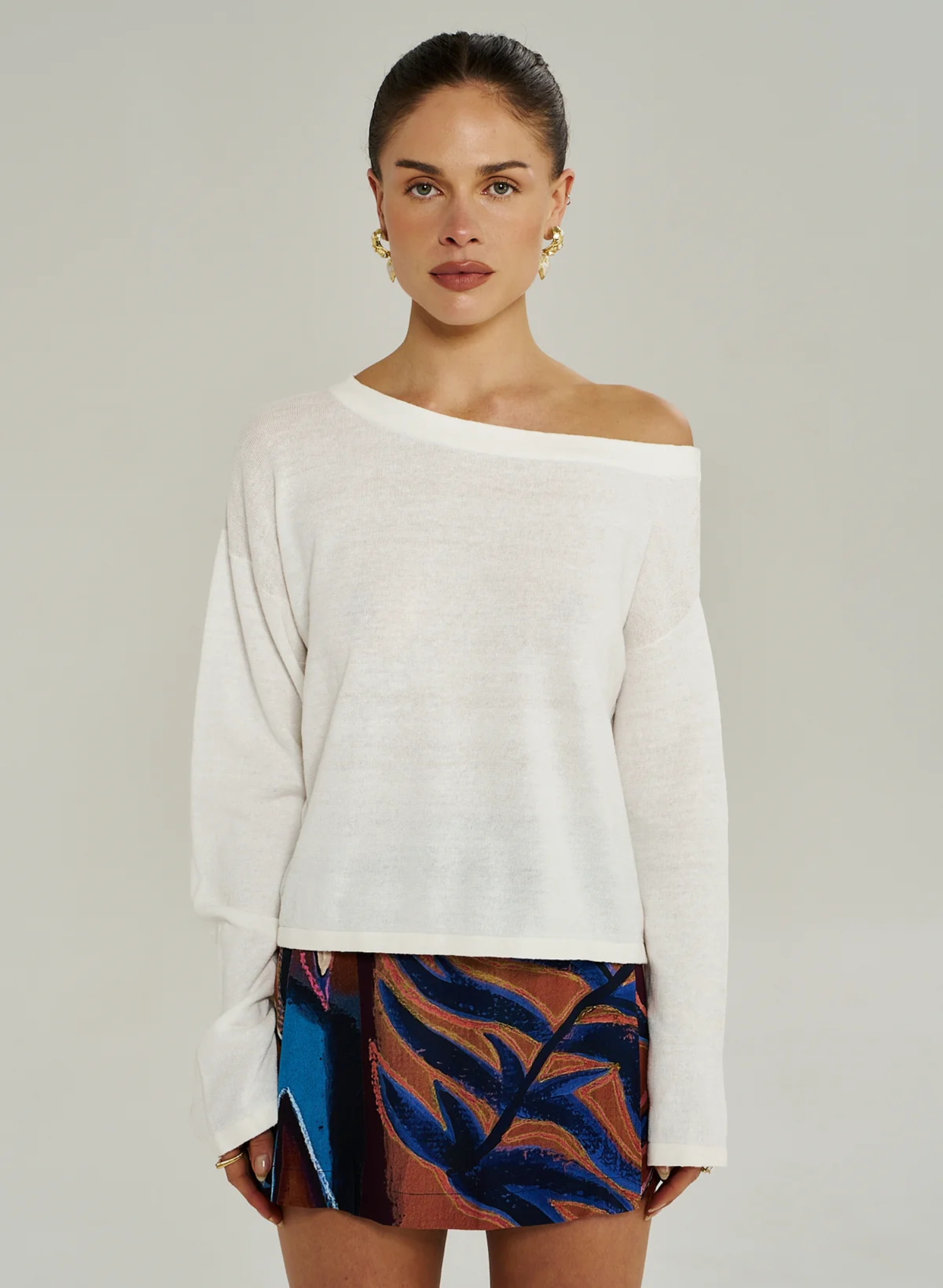 Lola LS Knit - Vintage White