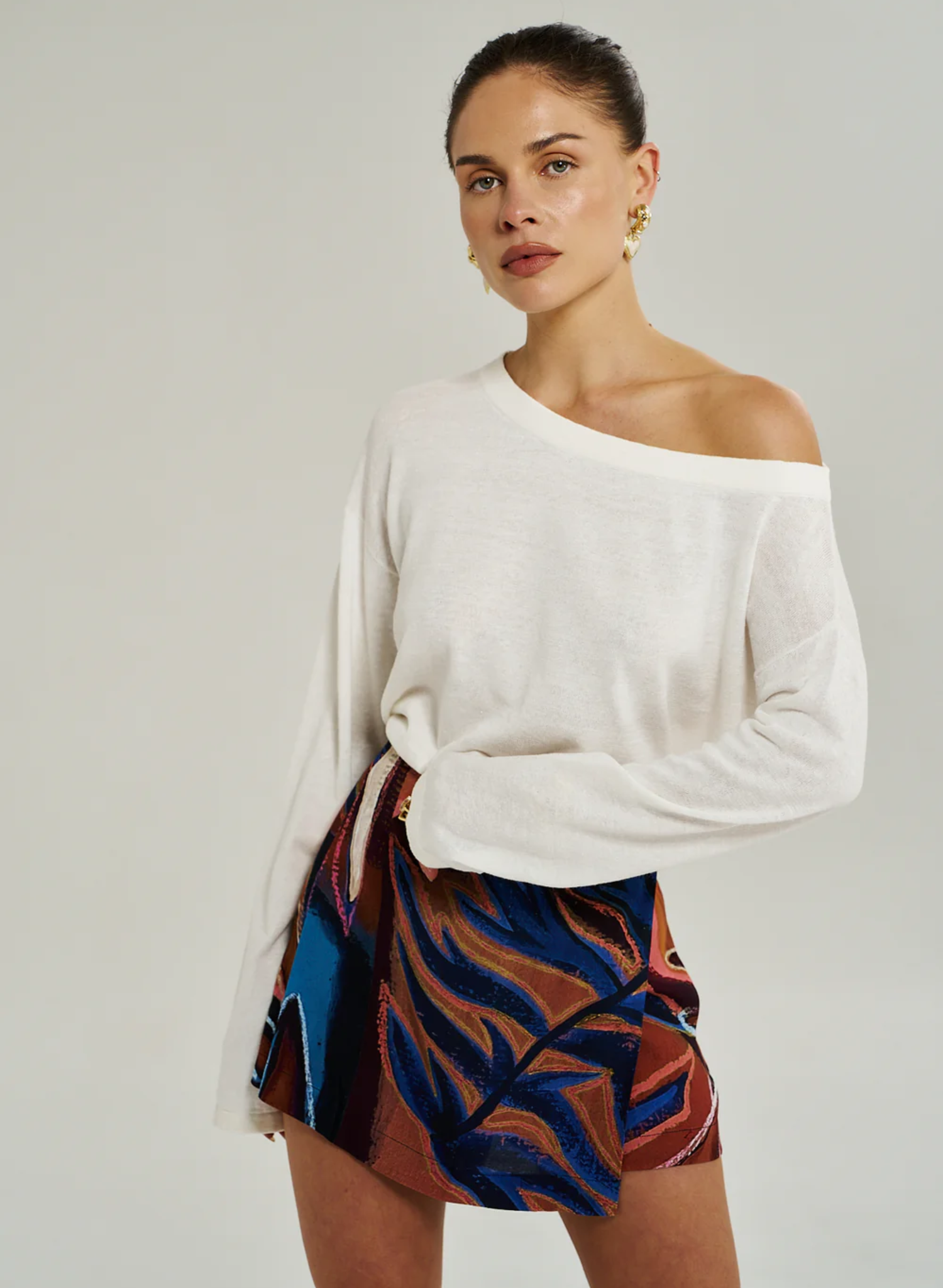 Lola LS Knit - Vintage White