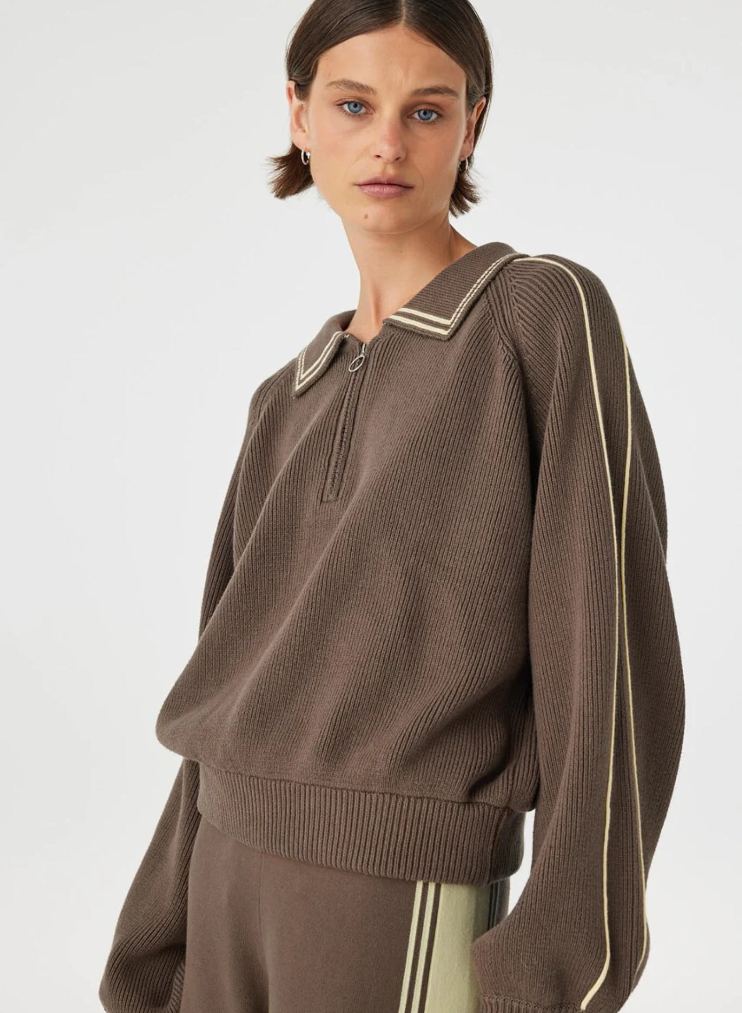 Nella Zip Sweater - Pavement & Butter